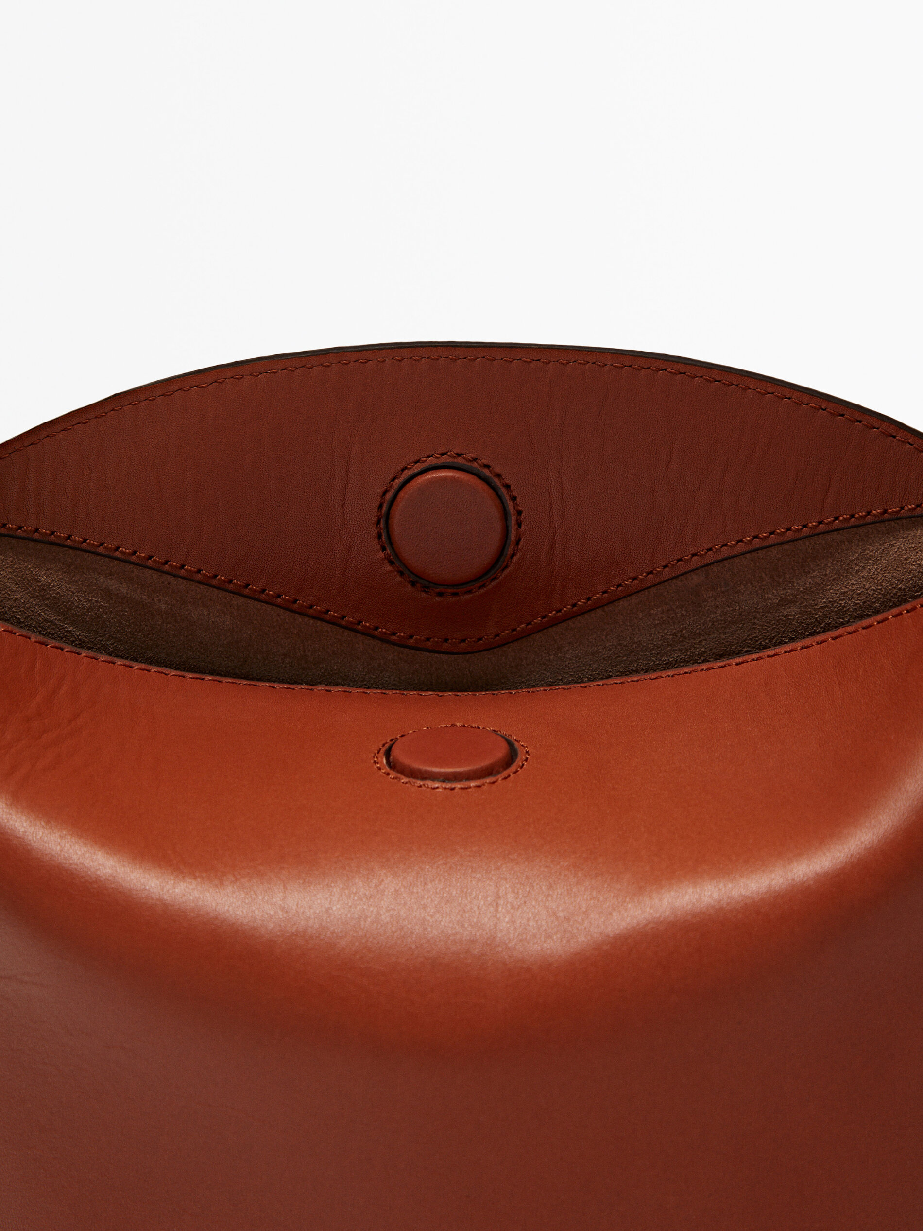 Bolso hombro mini cubo piel napa - CUERO