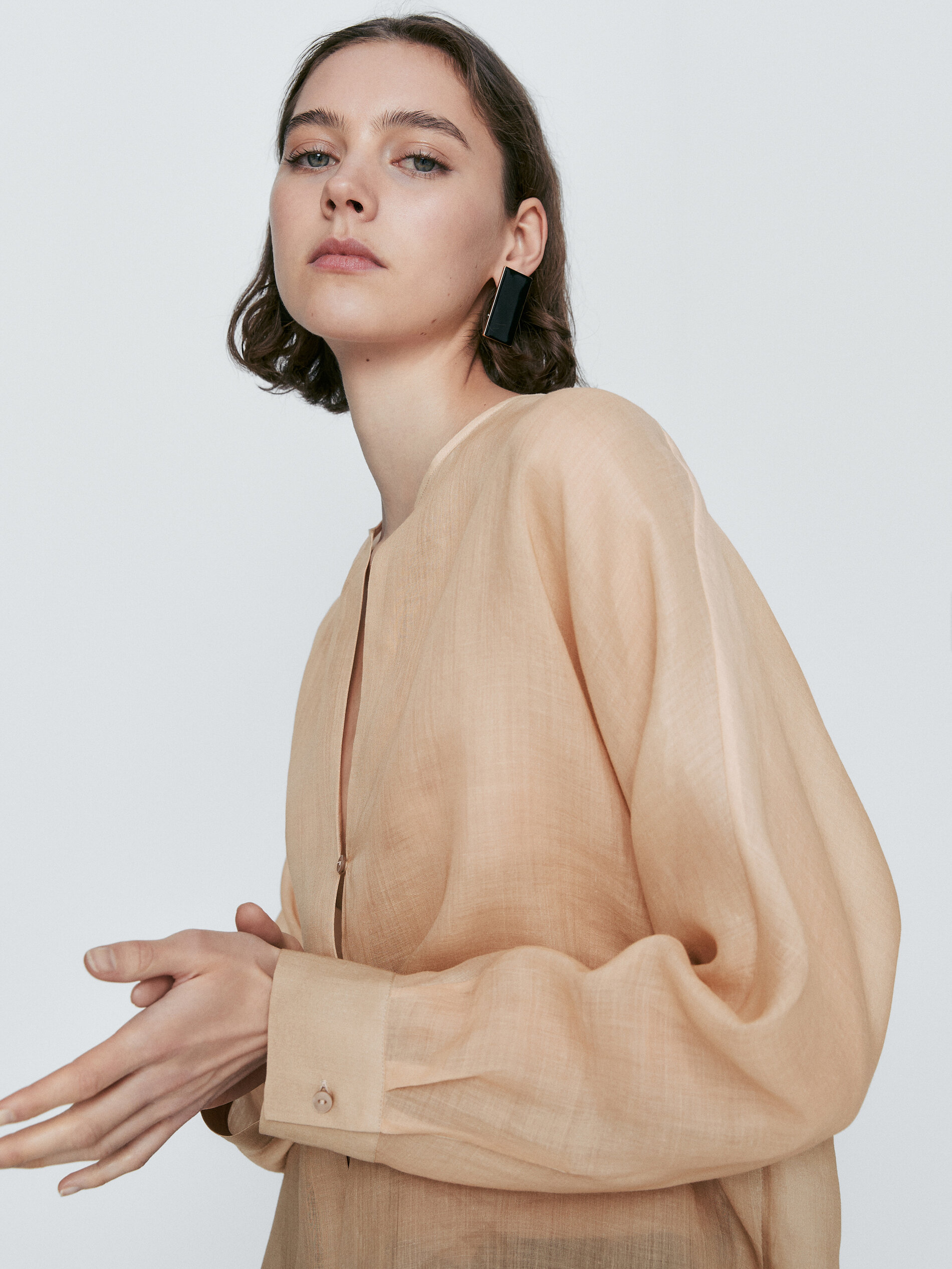 Camisa ramio degradado - CRUDO