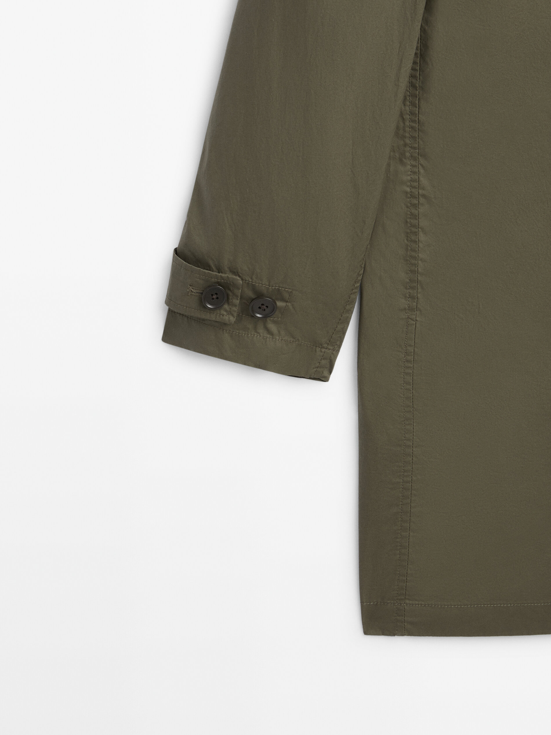 Chaqueta trench técnica ligera - KAKI CLARO