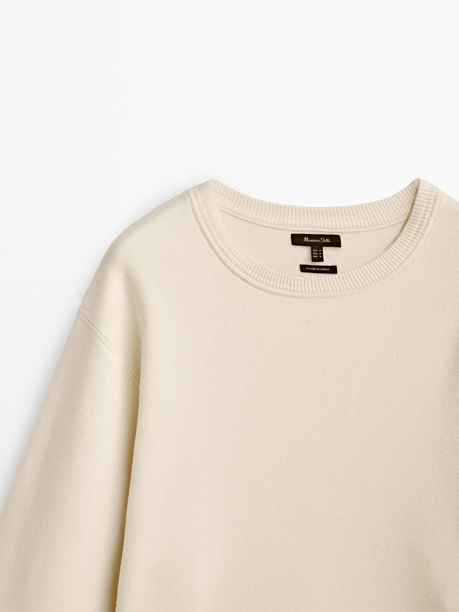 Jersey punto cuello redondo - CRUDO