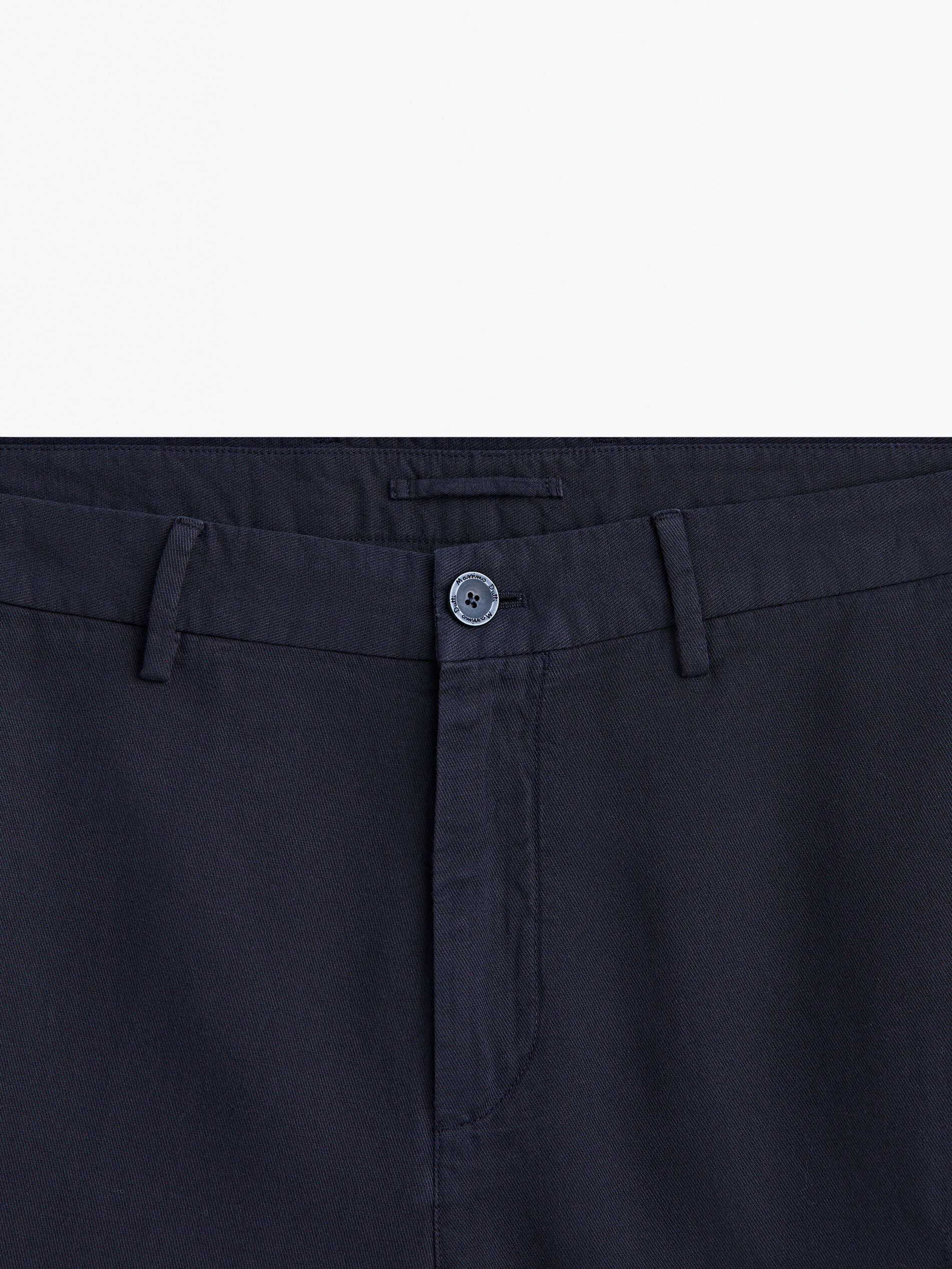 Bermuda cargo mezcla algodón lino - AZUL MARINO