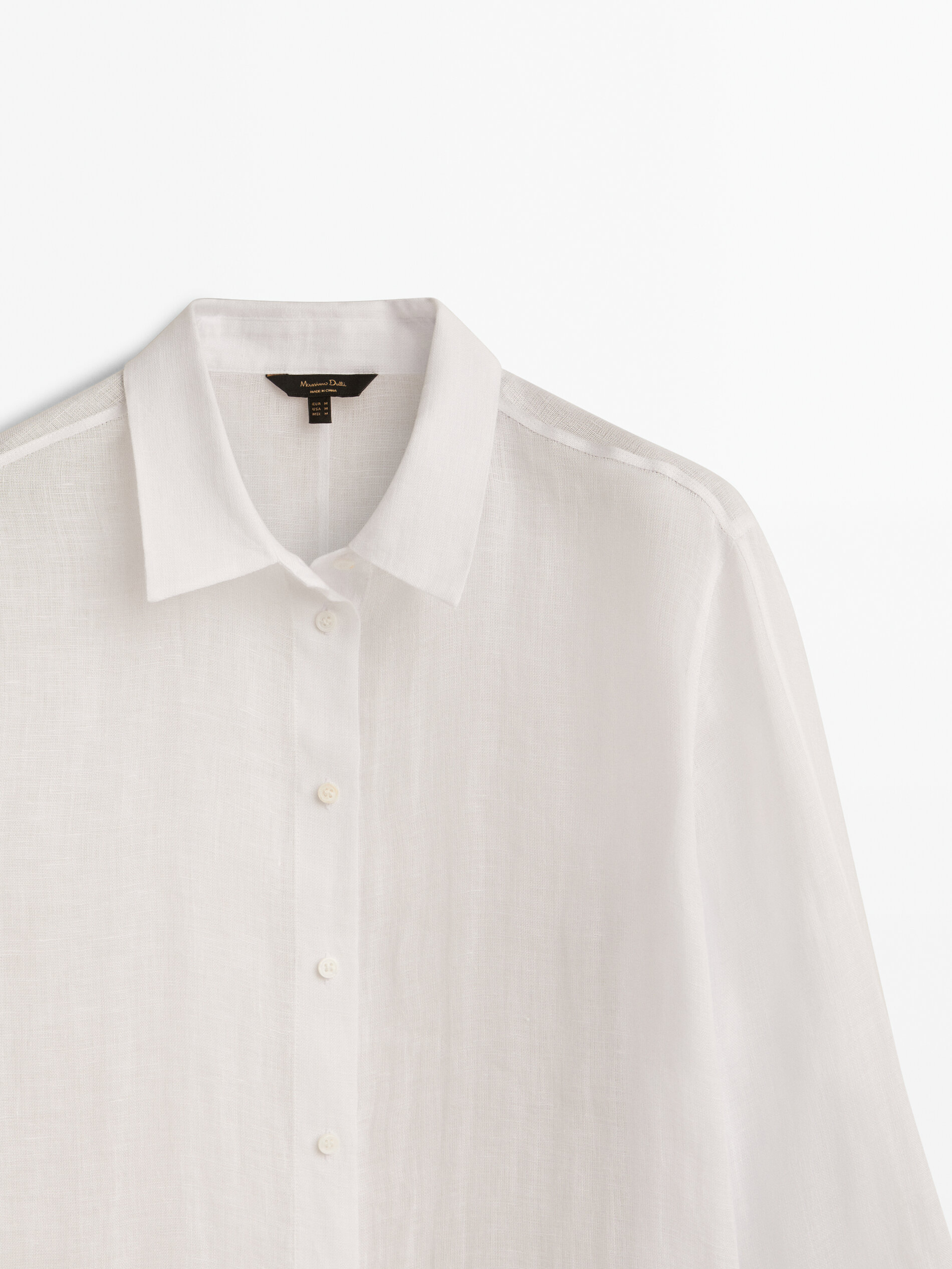 Blusón 100% lino - BLANCO