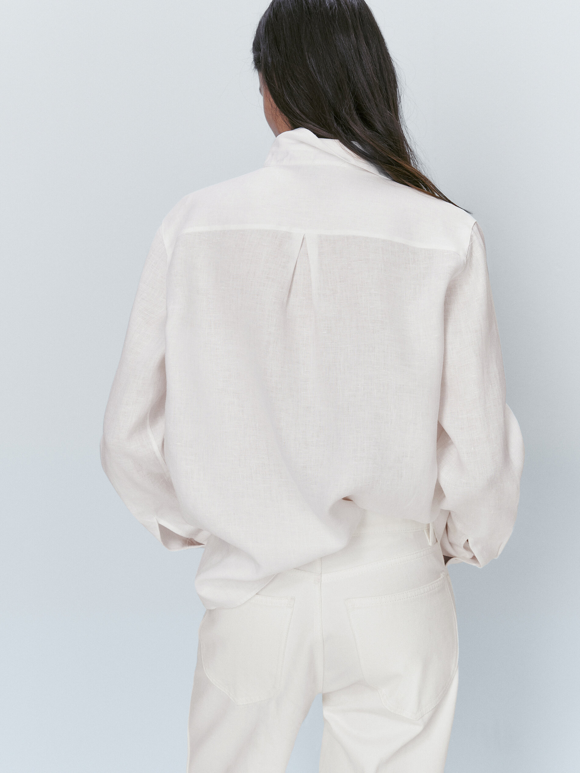 Blusón 100% lino - BLANCO