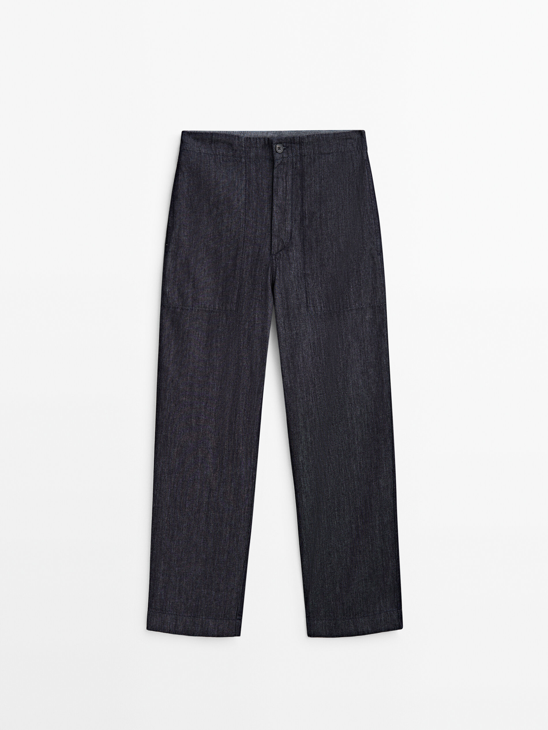 Pantalón vaquero carpenter tiro medio - AZUL OSCURO