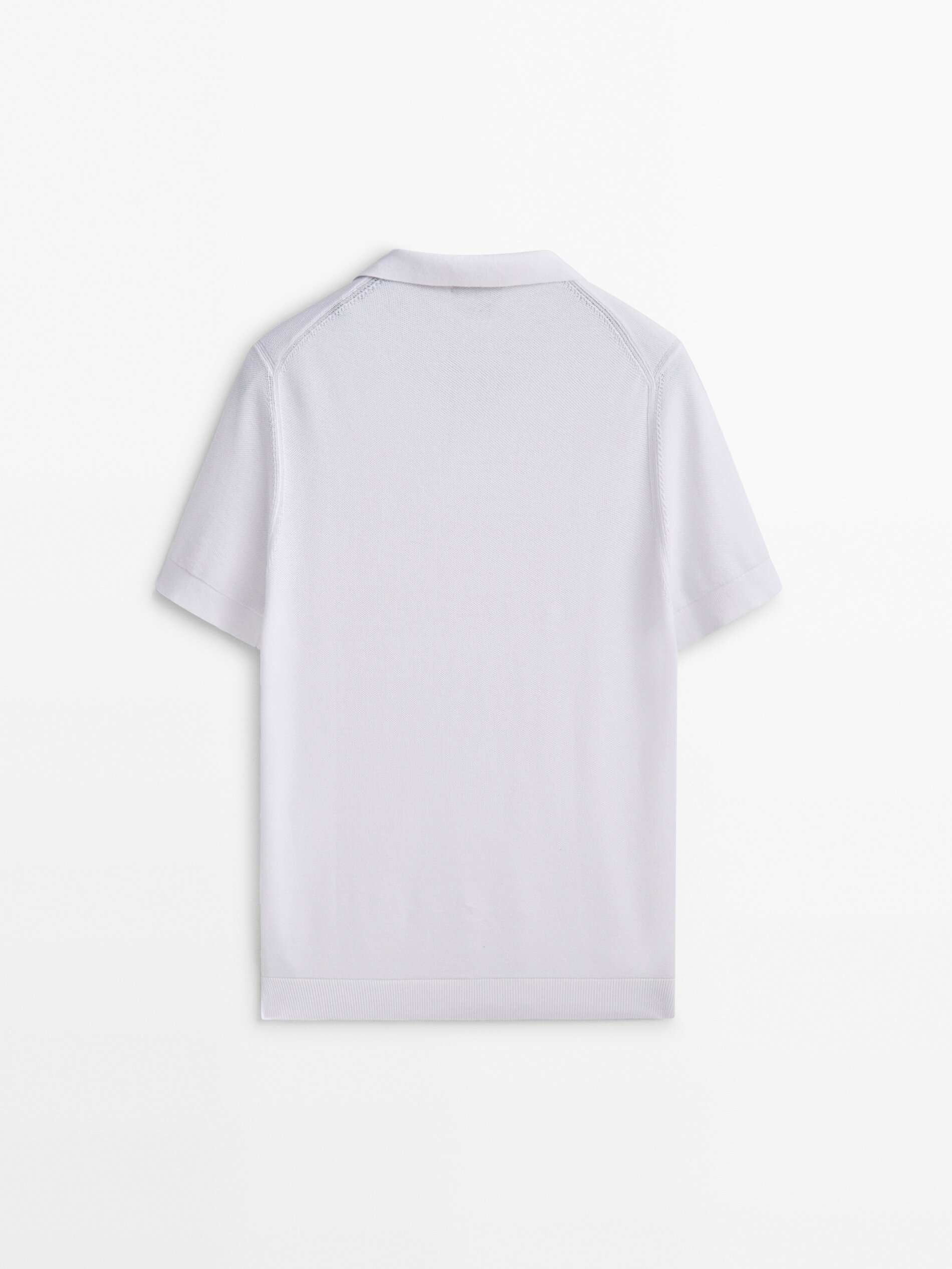 Jersey polo punto nido de abeja - BLANCO