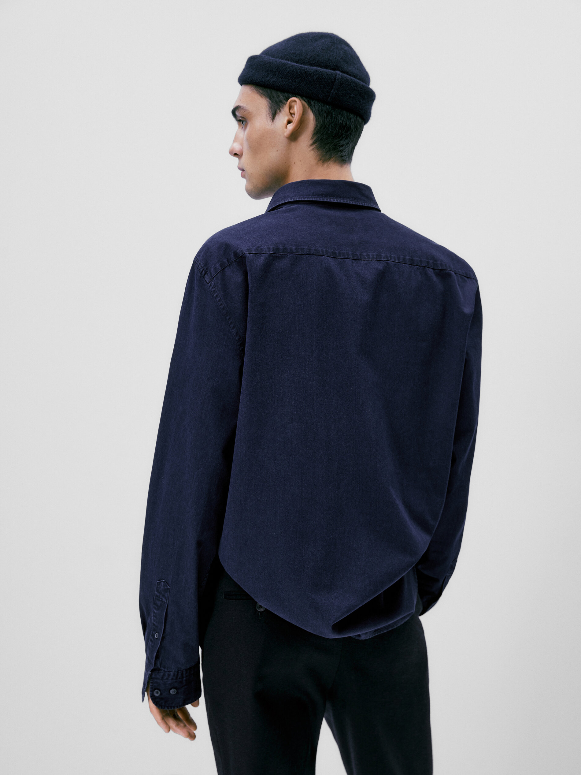 Camisa denim 100% algodón regular fit - AZULÓN