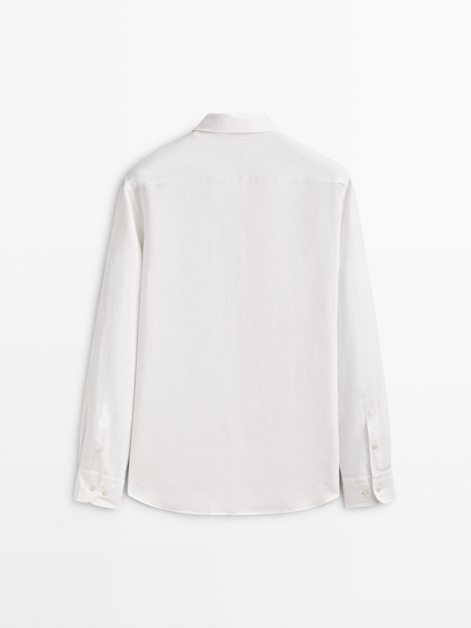 Camisa 100% lino regular fit - BLANCO