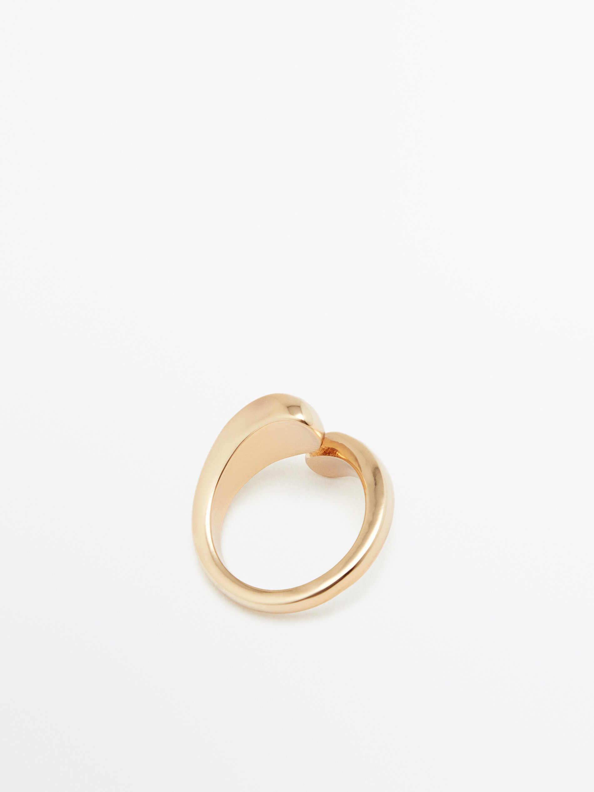 Anillo abierto baño oro - DORADO