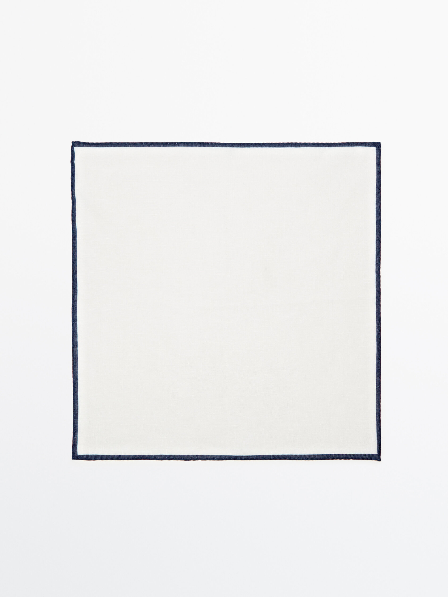 Pañuelo 100% algodón contraste - AZUL MARINO