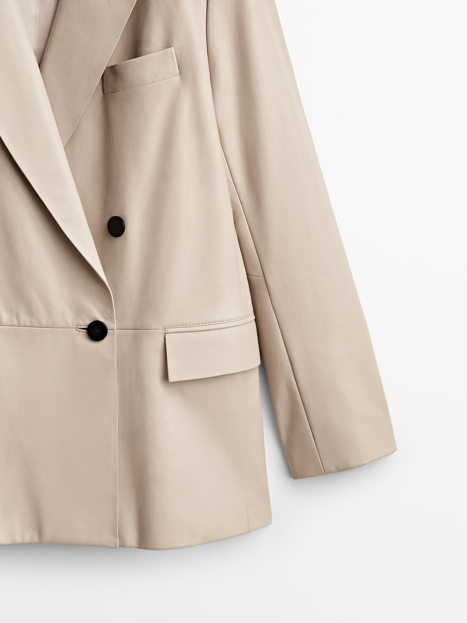 Americana cruzada piel napa - ARENA