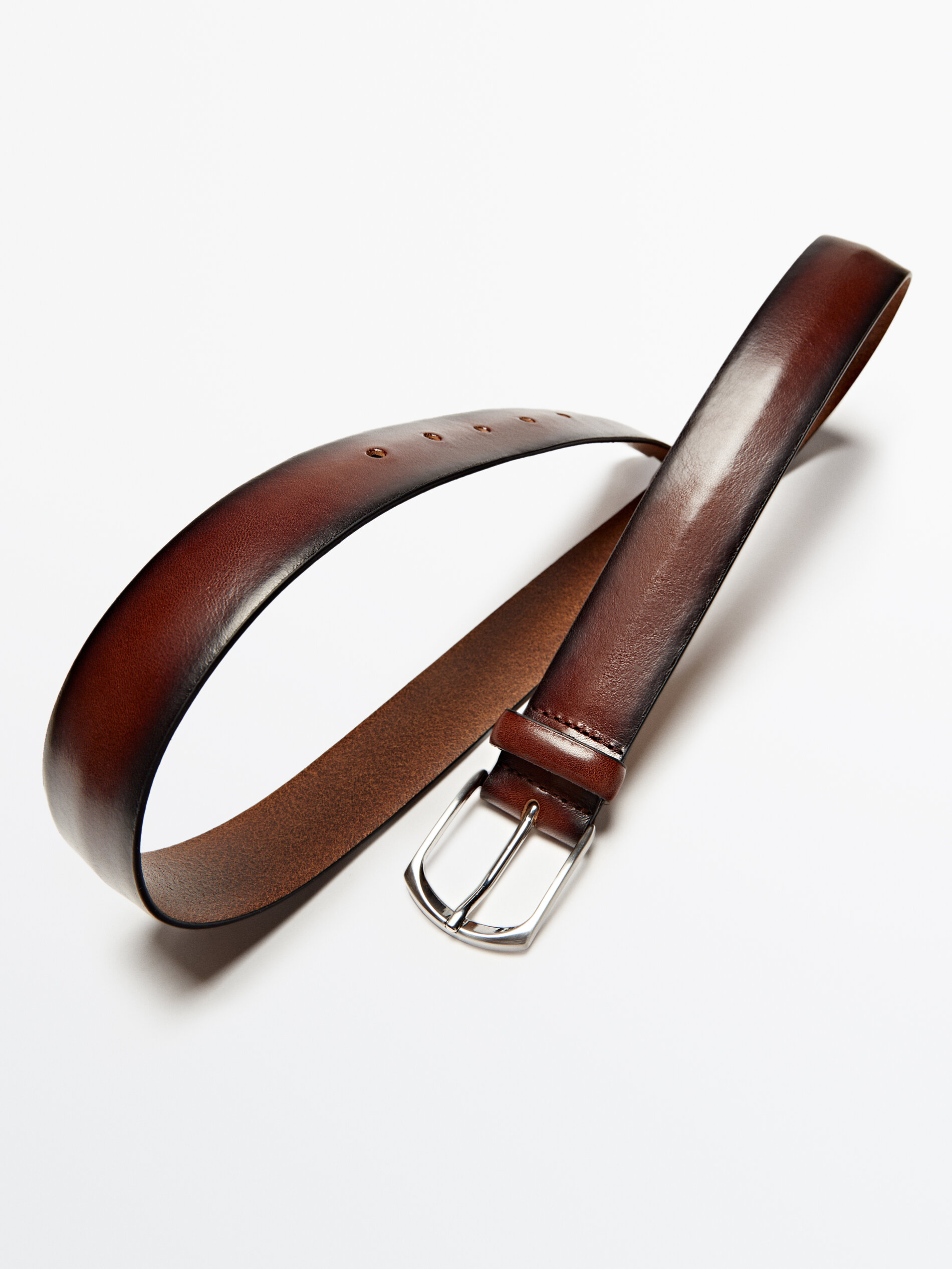 Cinturón piel napa - MARRÓN