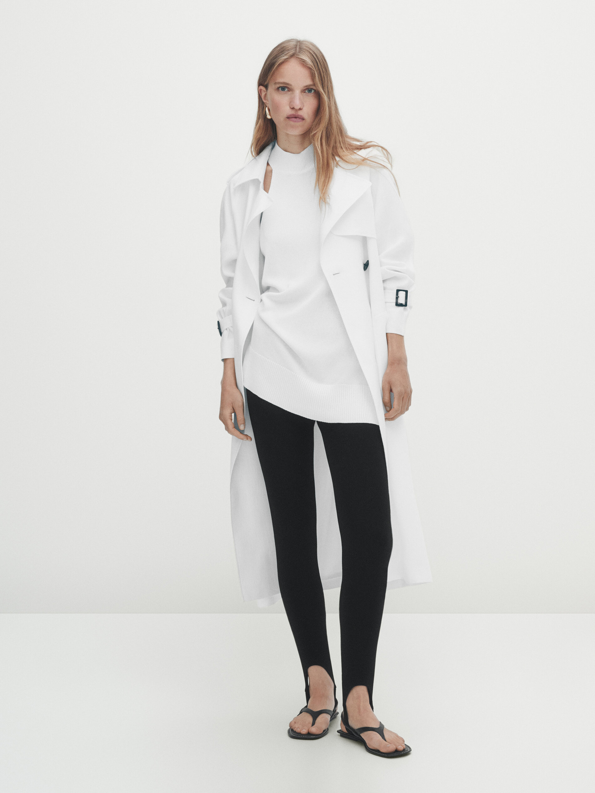 Pantalón legging negro fuseau - NEGRO