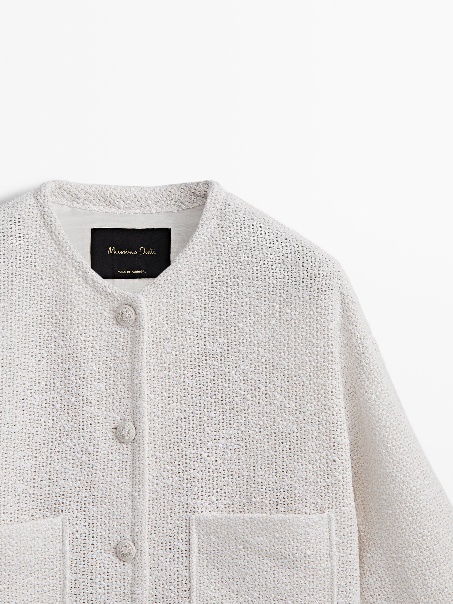 Chaqueta corta estructura - CRUDO