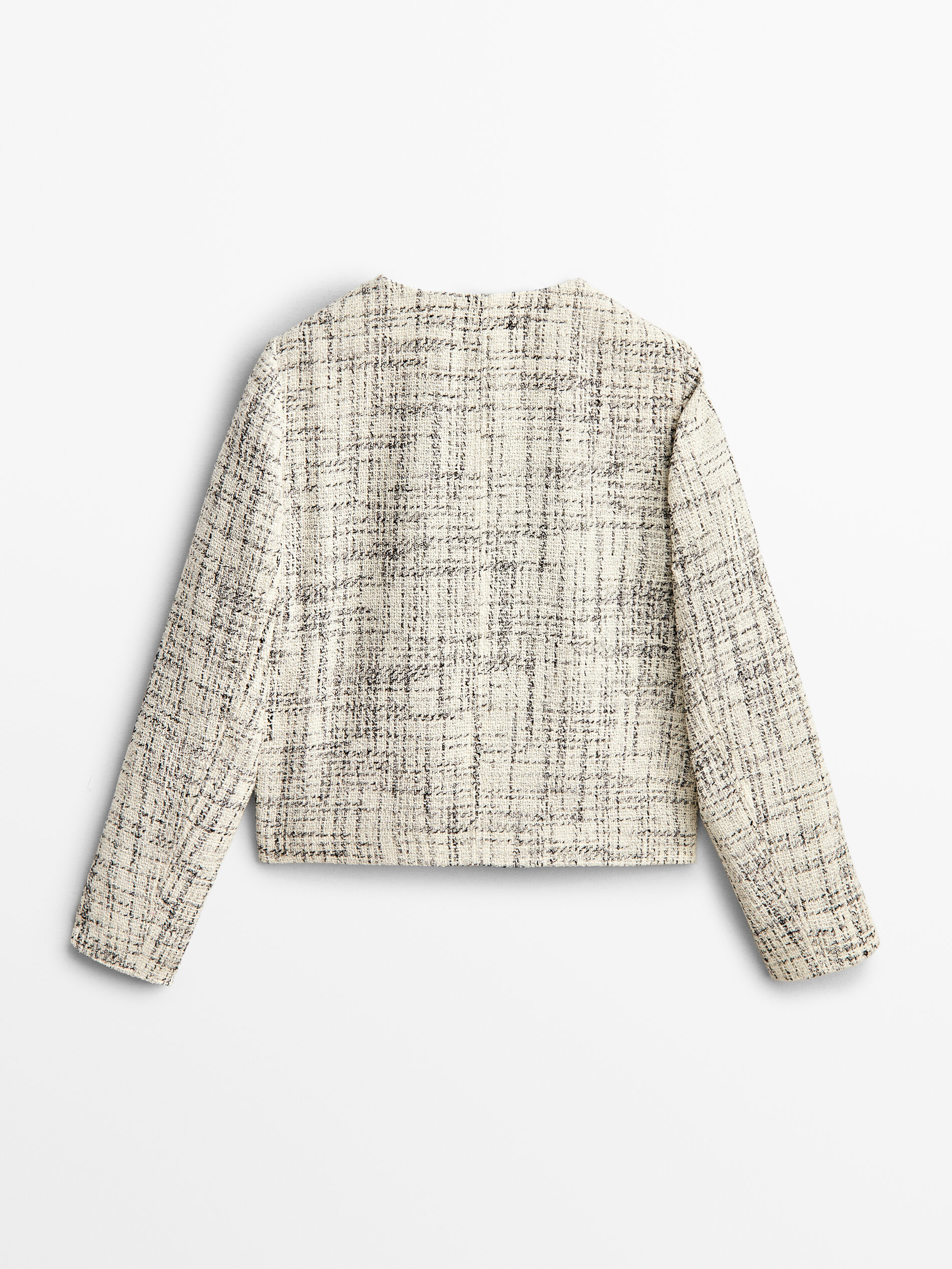 Chaqueta corta botones dorados - BLANCO