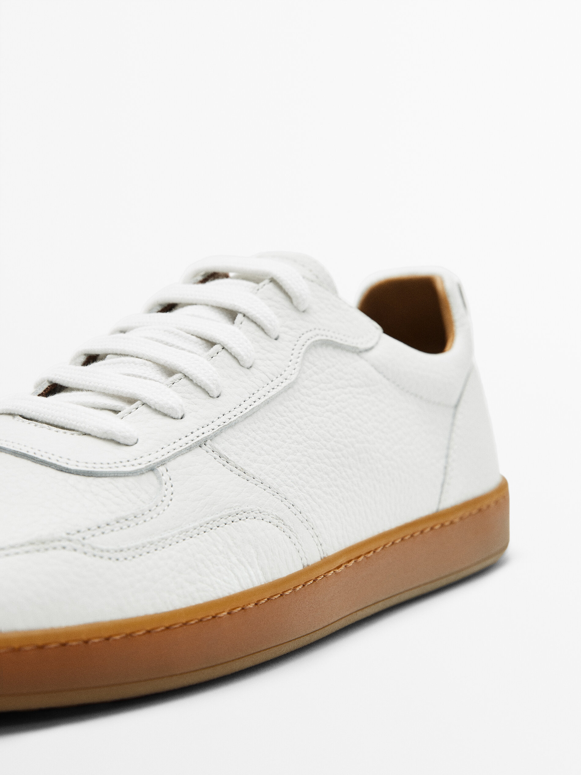 Deportivo piel napa - BLANCO