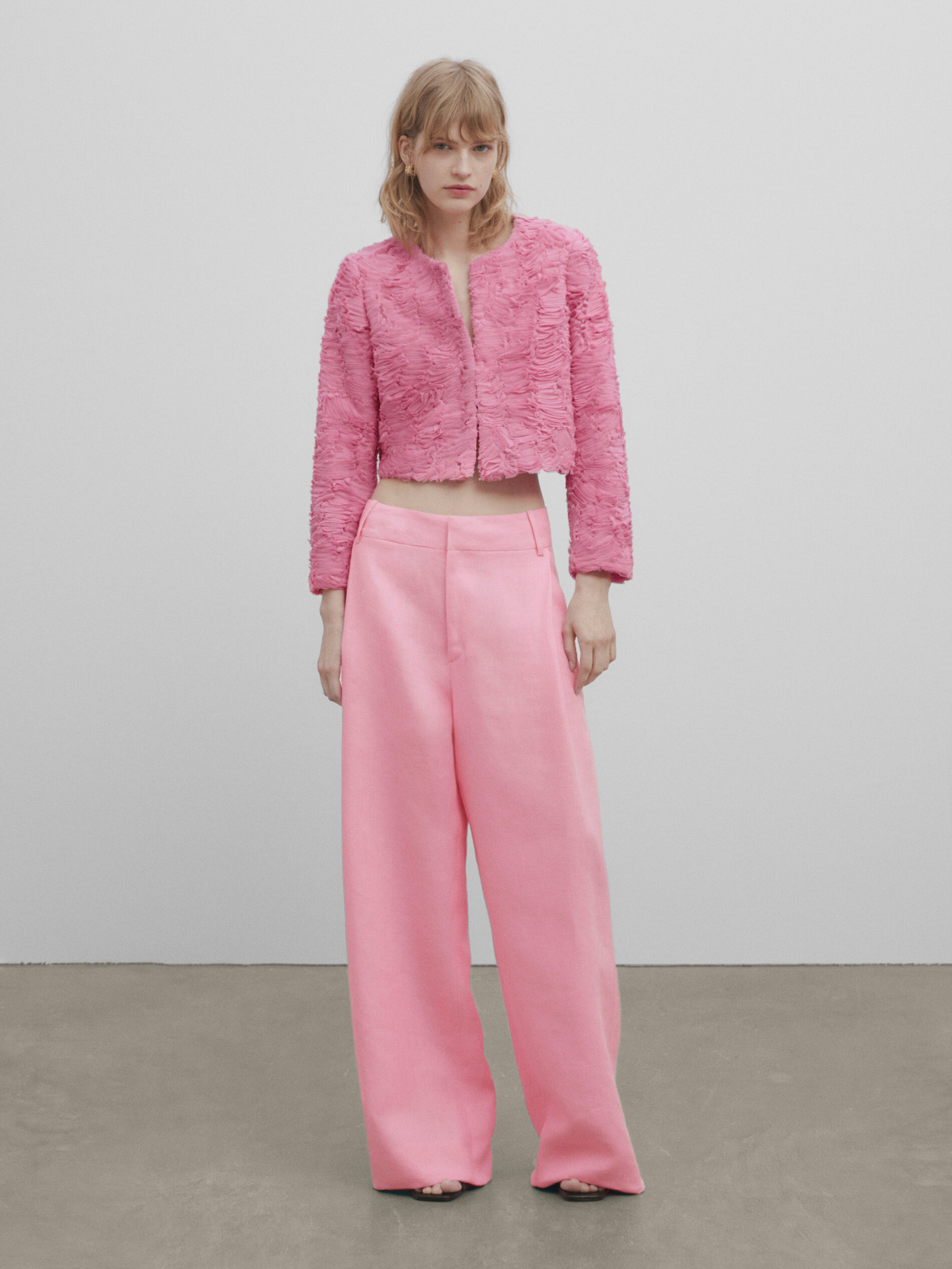 Chaqueta estructura bucle -Studio - ROSA