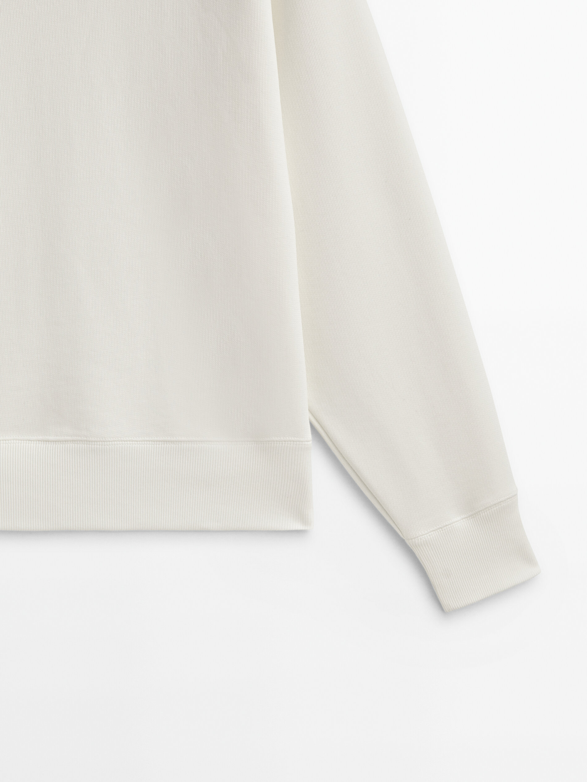 Sudadera manga larga algodón - CRUDO