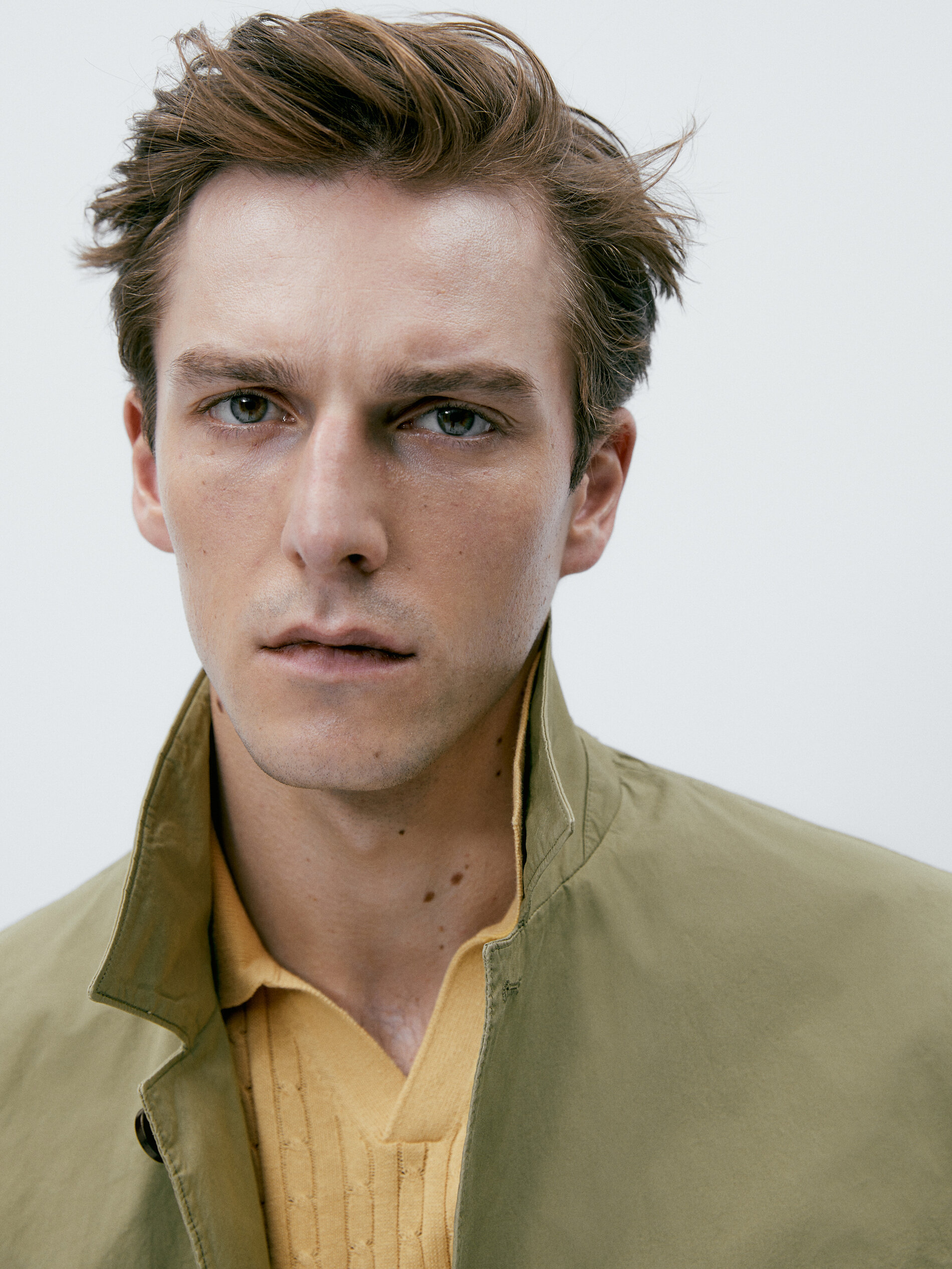 Sobrecamisa tintada mezcla algodón stretch - VERDE