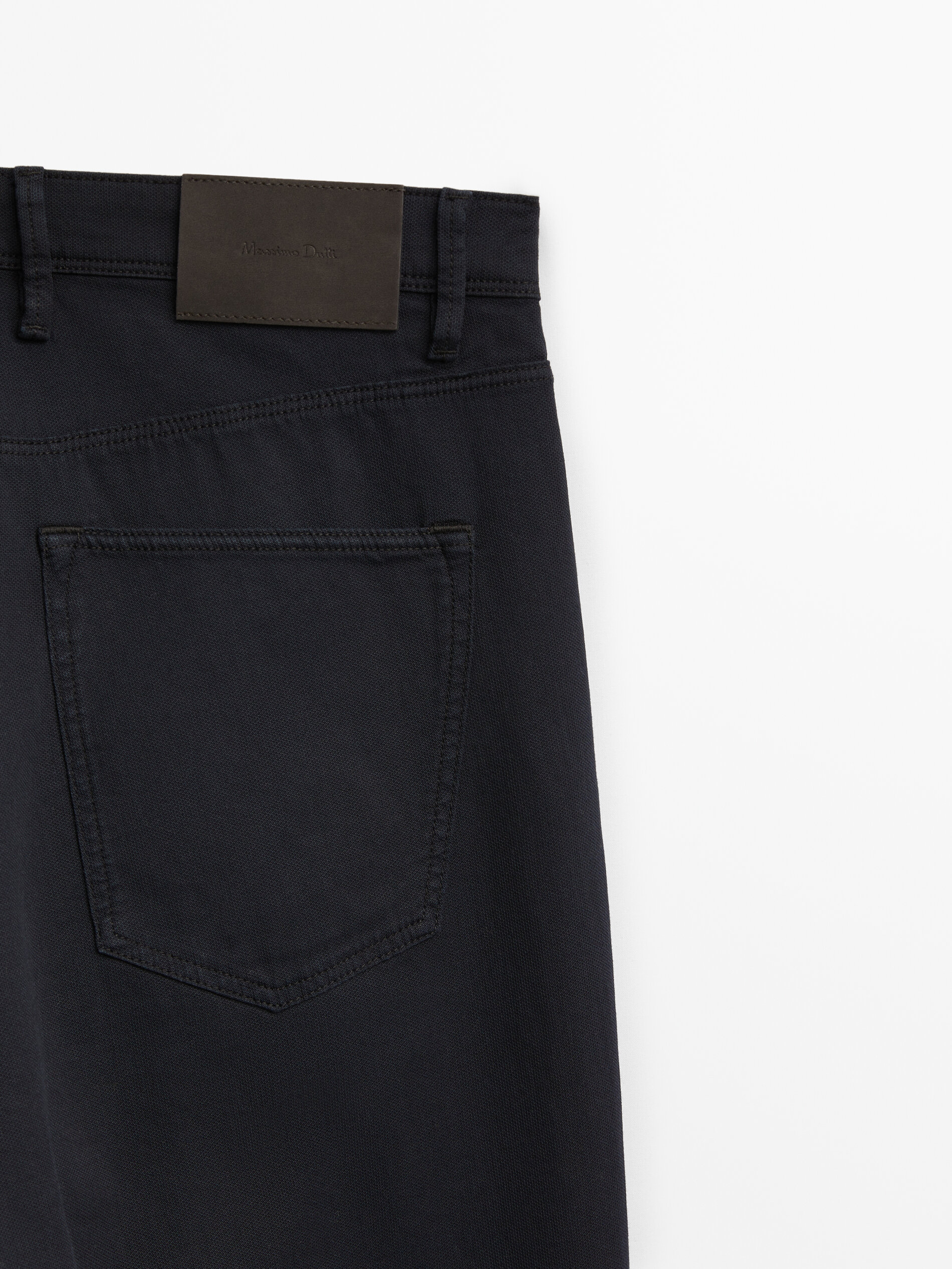 Pantalón tejanero estructura slim fit - AZUL MARINO