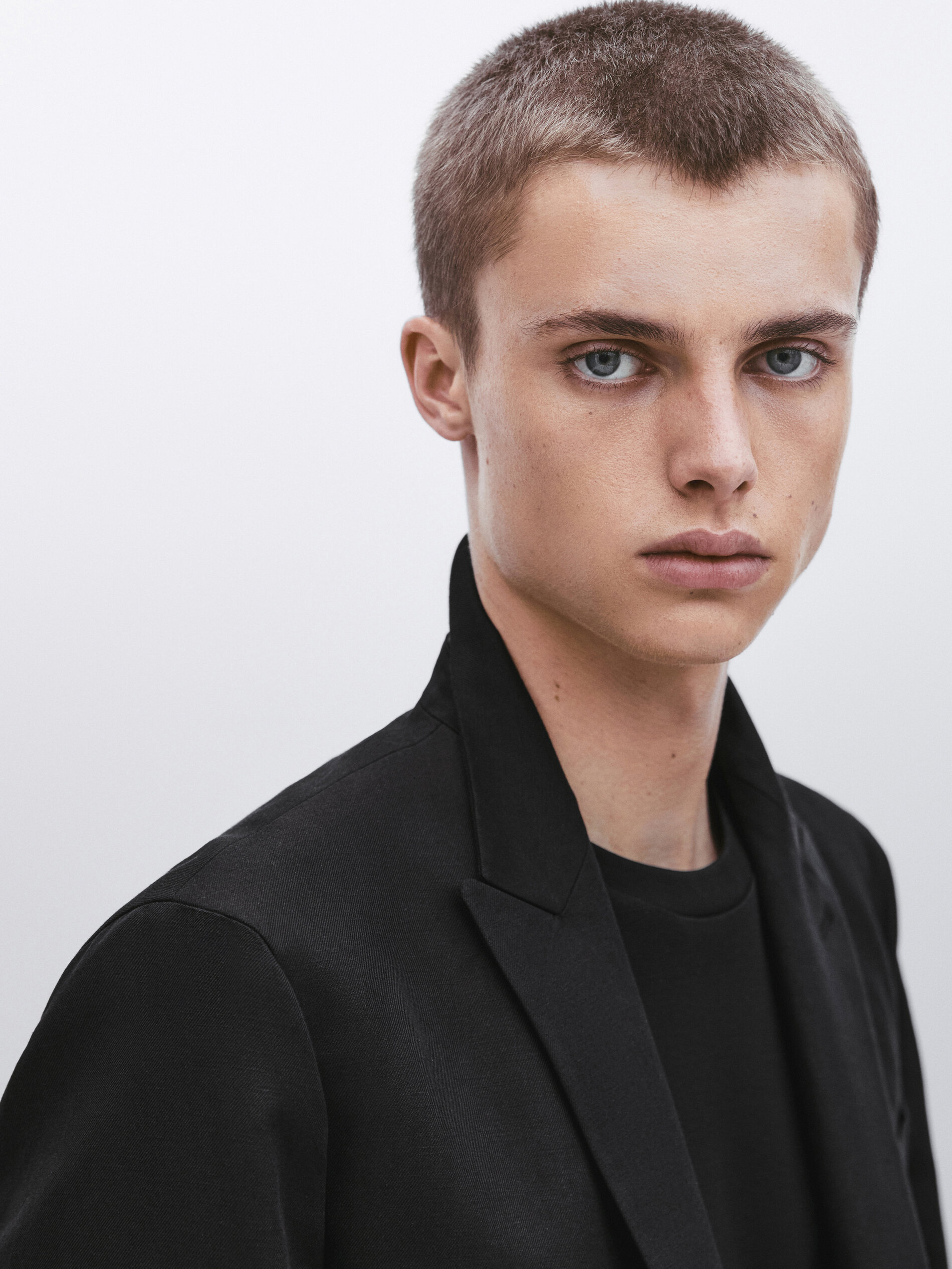 Americana traje con algodón y lino -Studio - CARBÓN