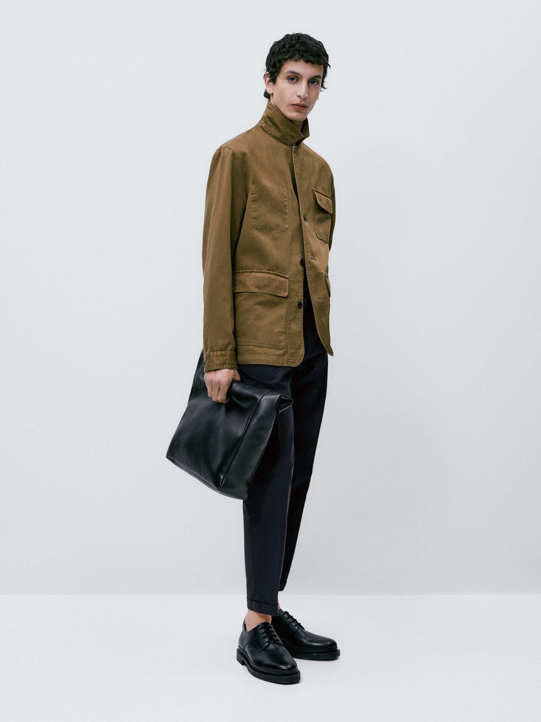 Pantalón chino tinte hilo ice cotton slim fit - AZUL MARINO