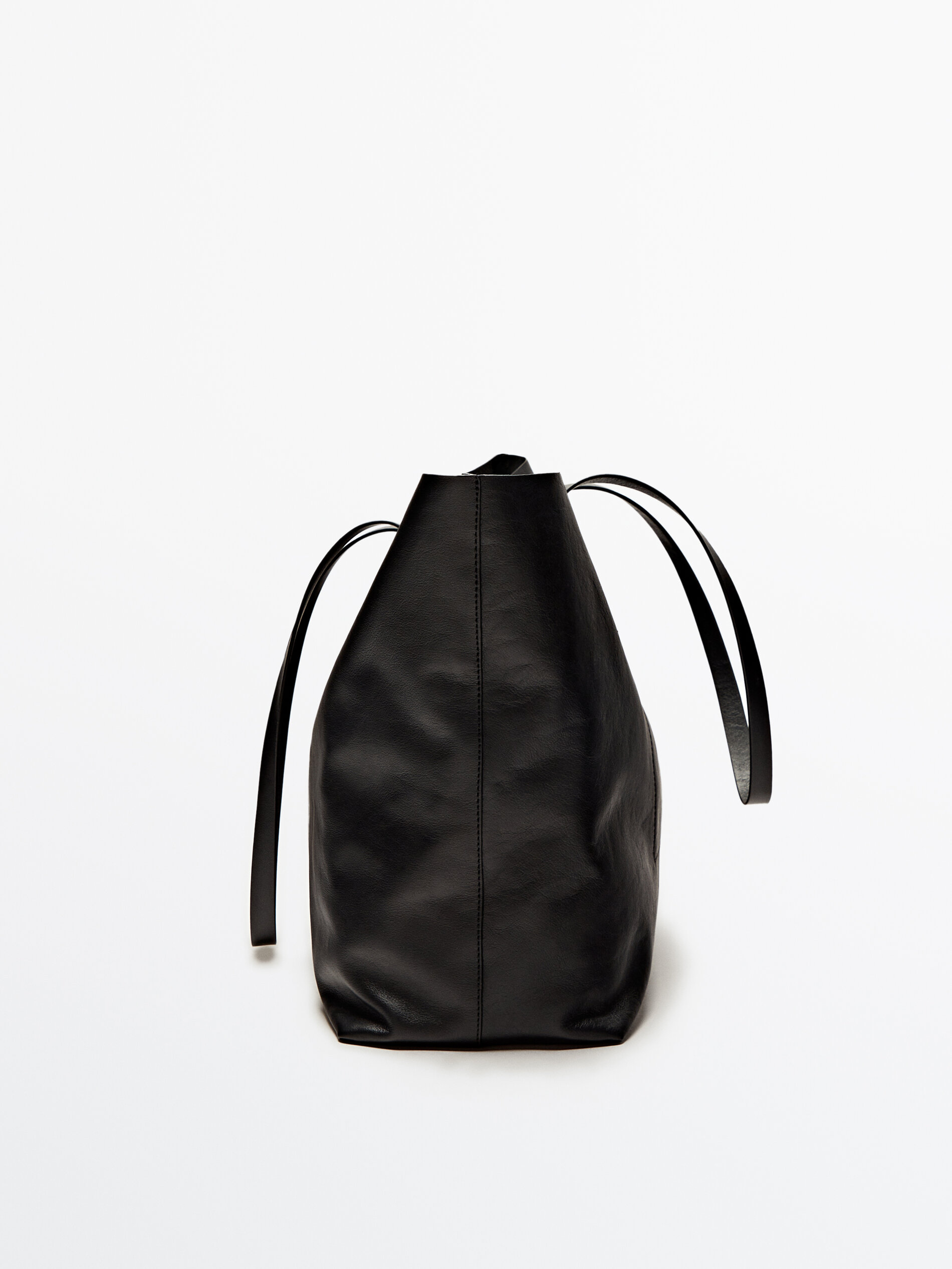 Bolso shopper piel napa - NEGRO