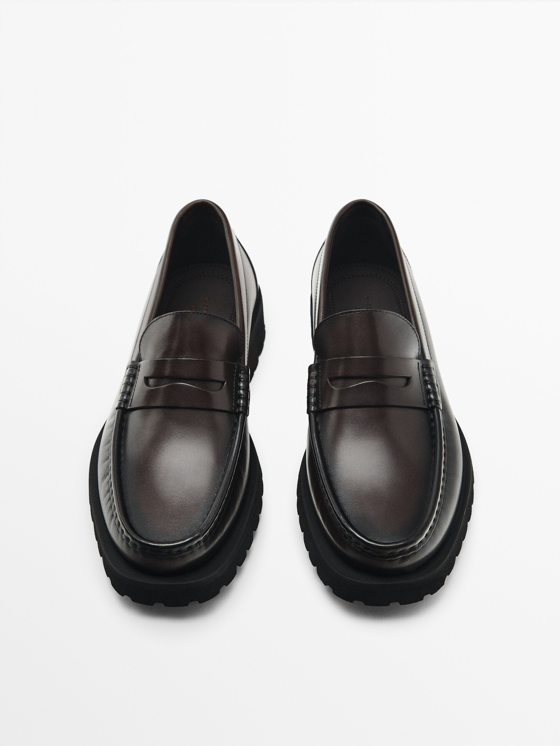 Mocasín piel napa marrón - Studio - MARRÓN