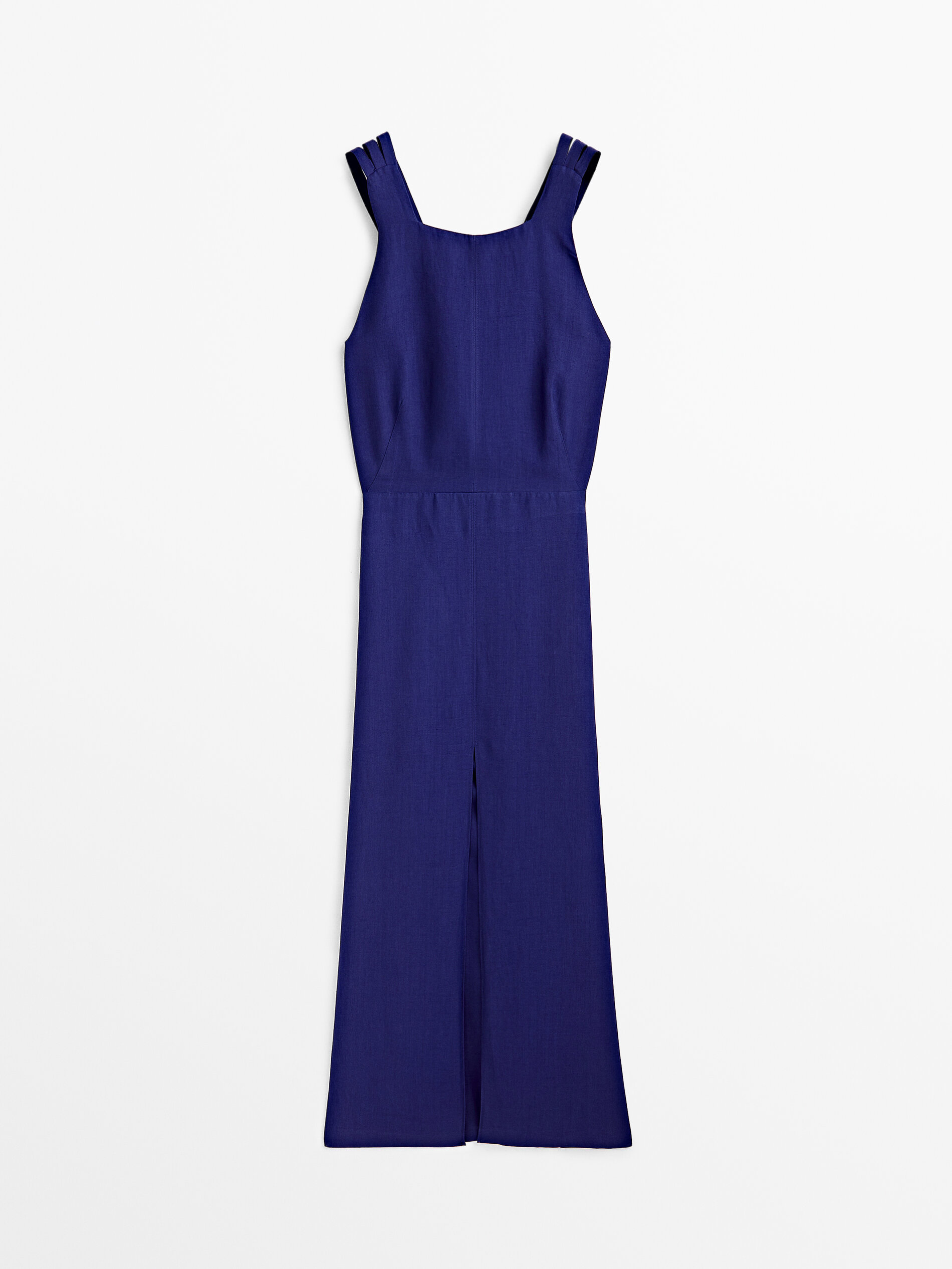 Vestido espalda cruzada - AZUL