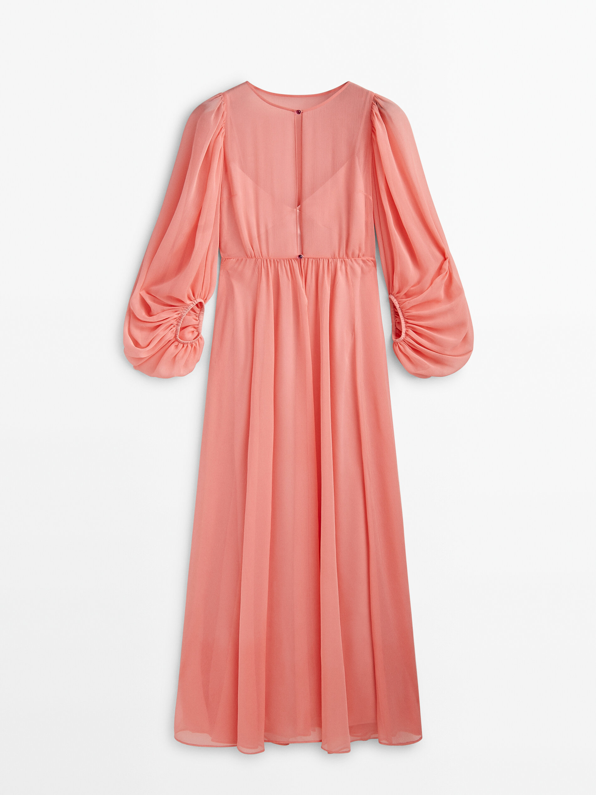 Vestido largo romántico -Studio - ROSA