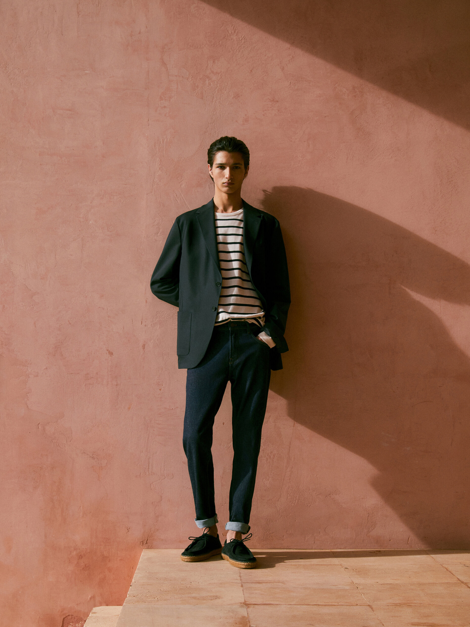 Zapato yute serraje azul - AZUL