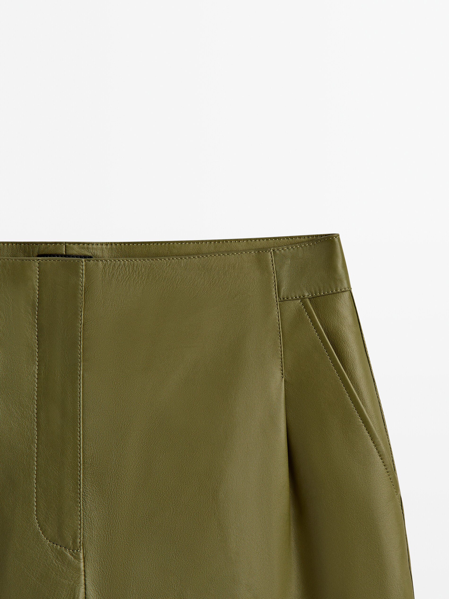 Pantalón piel napa - VERDE