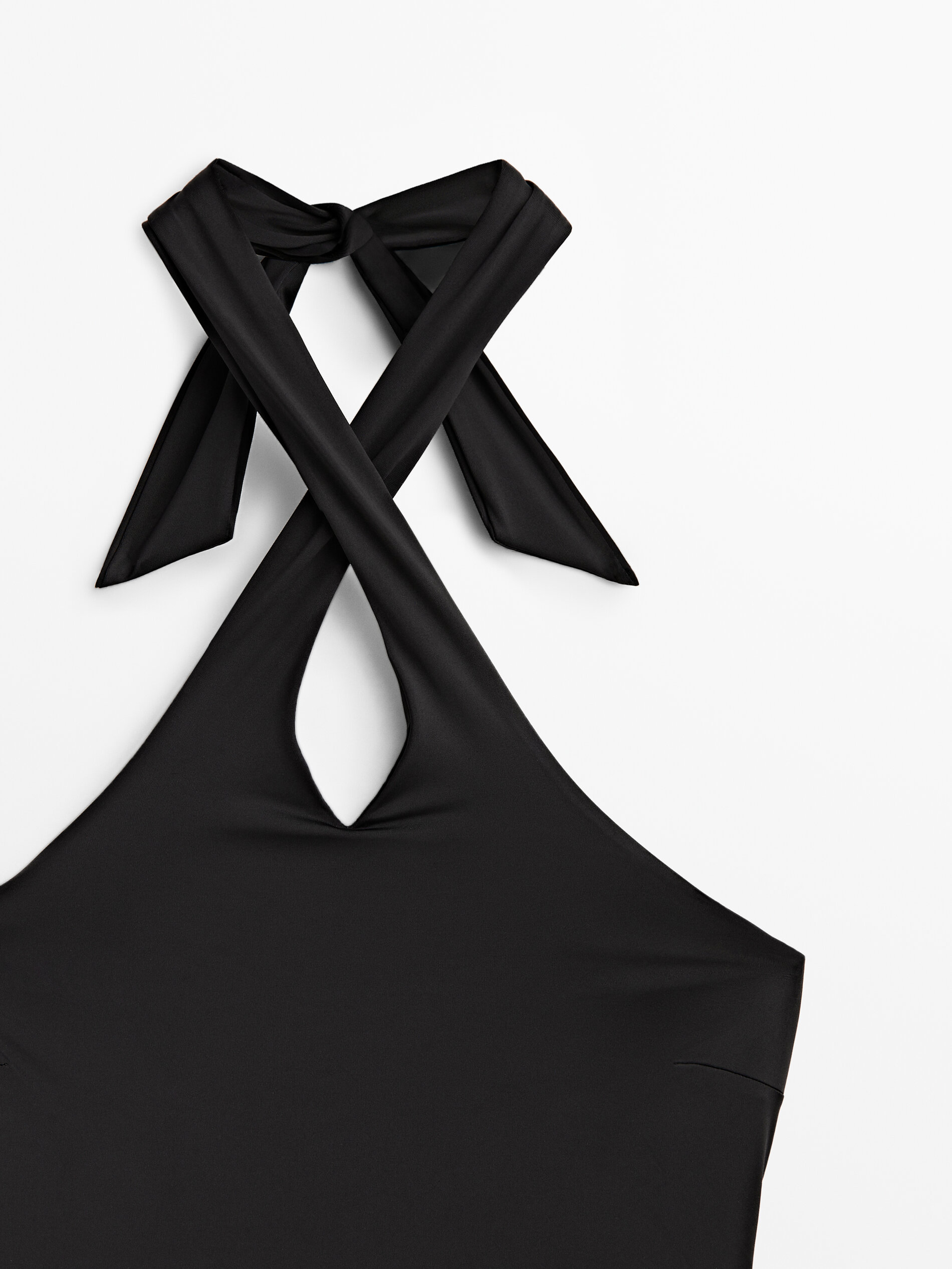 Bañador halter negro - NEGRO
