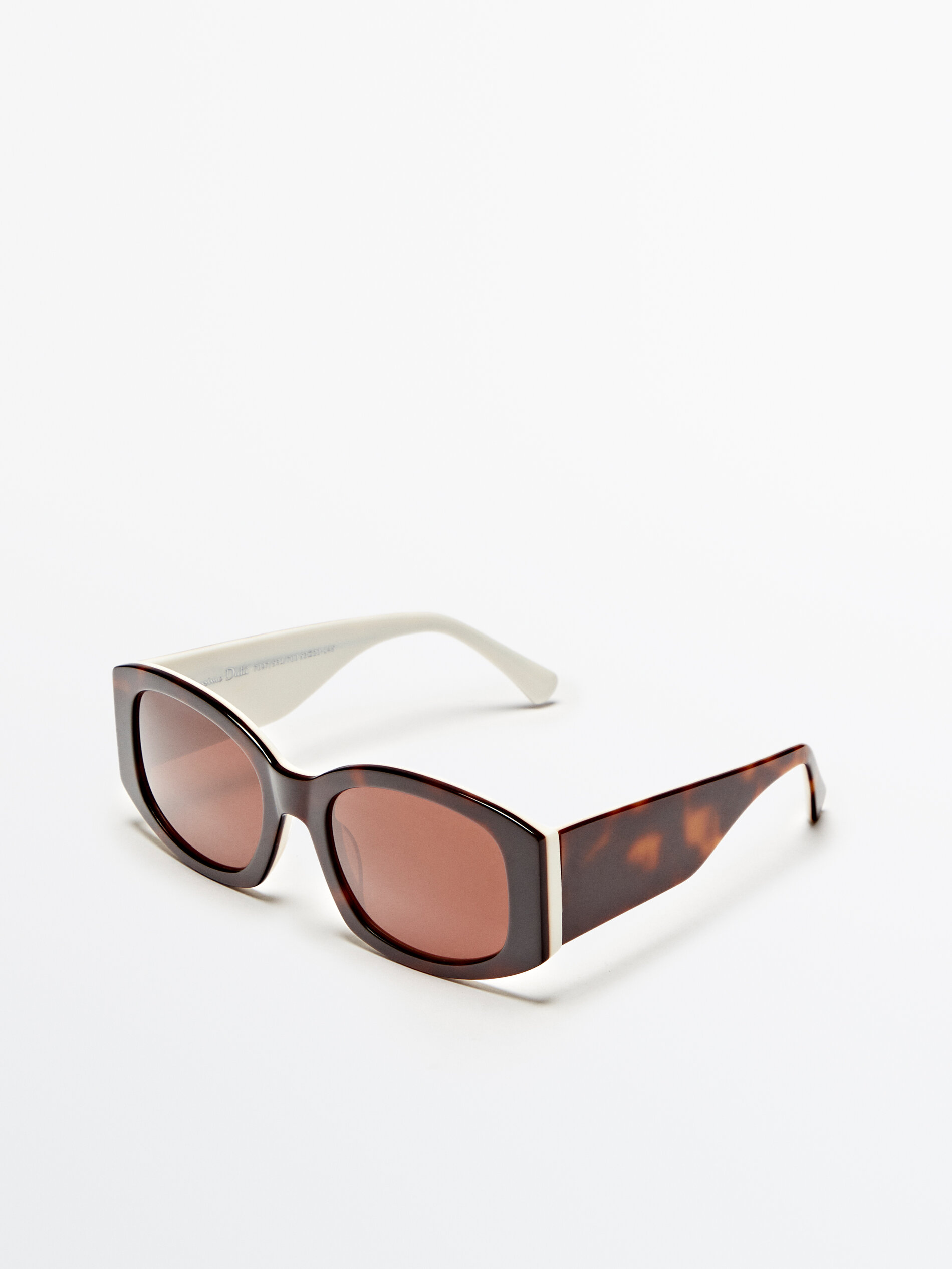 Gafas de sol efecto carey contraste - MARRÓN