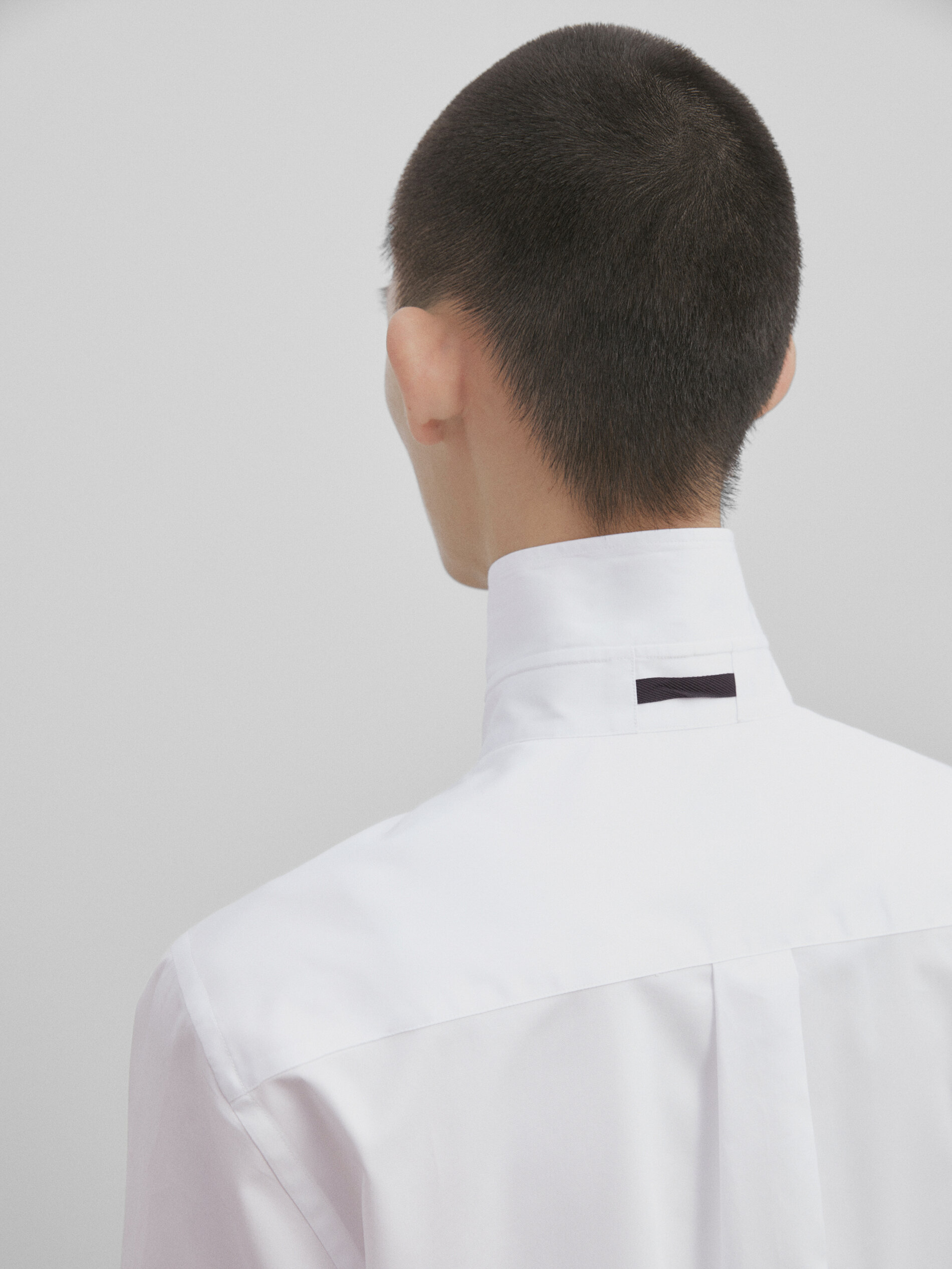 Camisa algodón relaxed fit -Studio - BLANCO