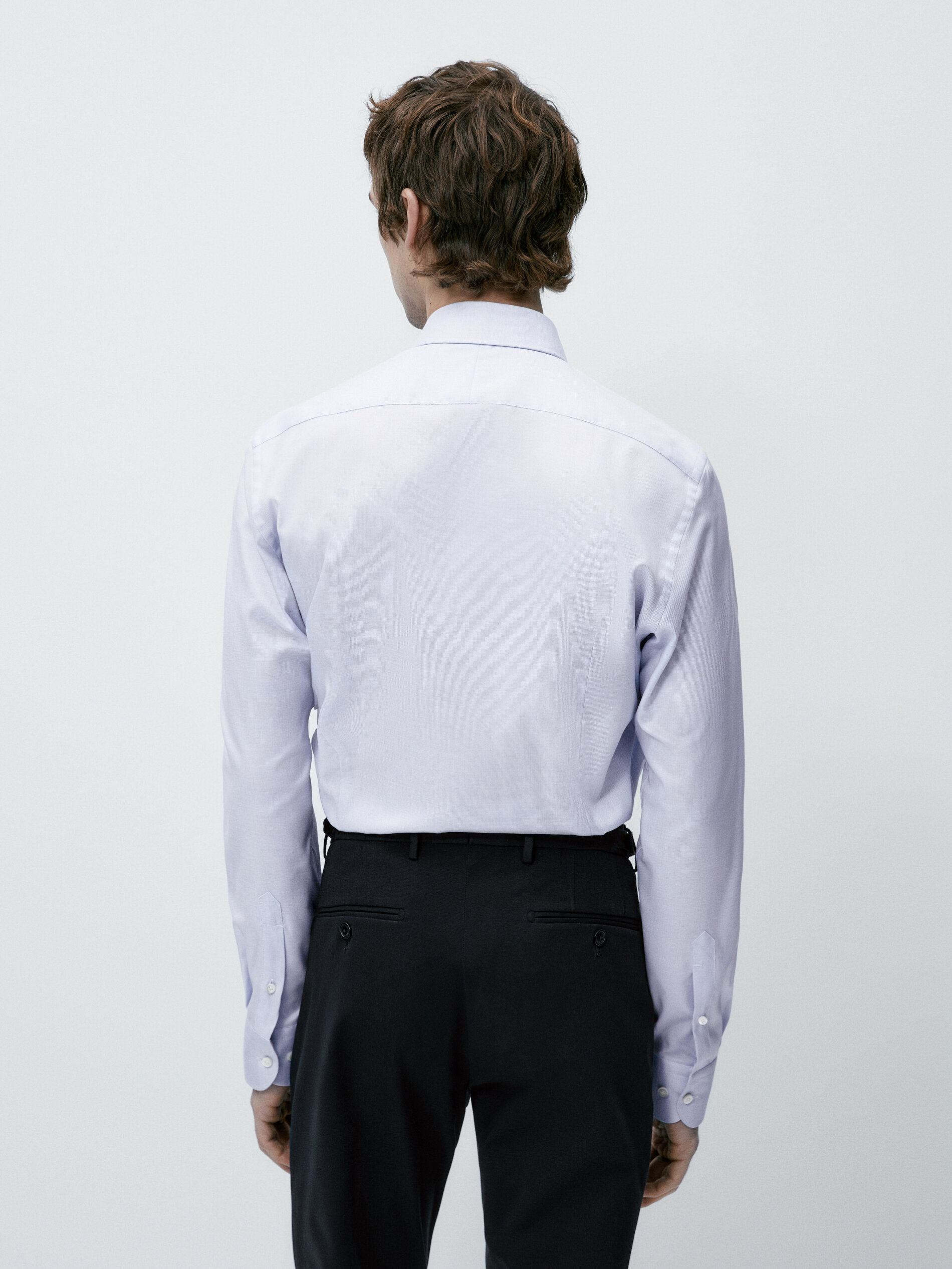 Camisa estructura easy iron slim fit - CELESTE