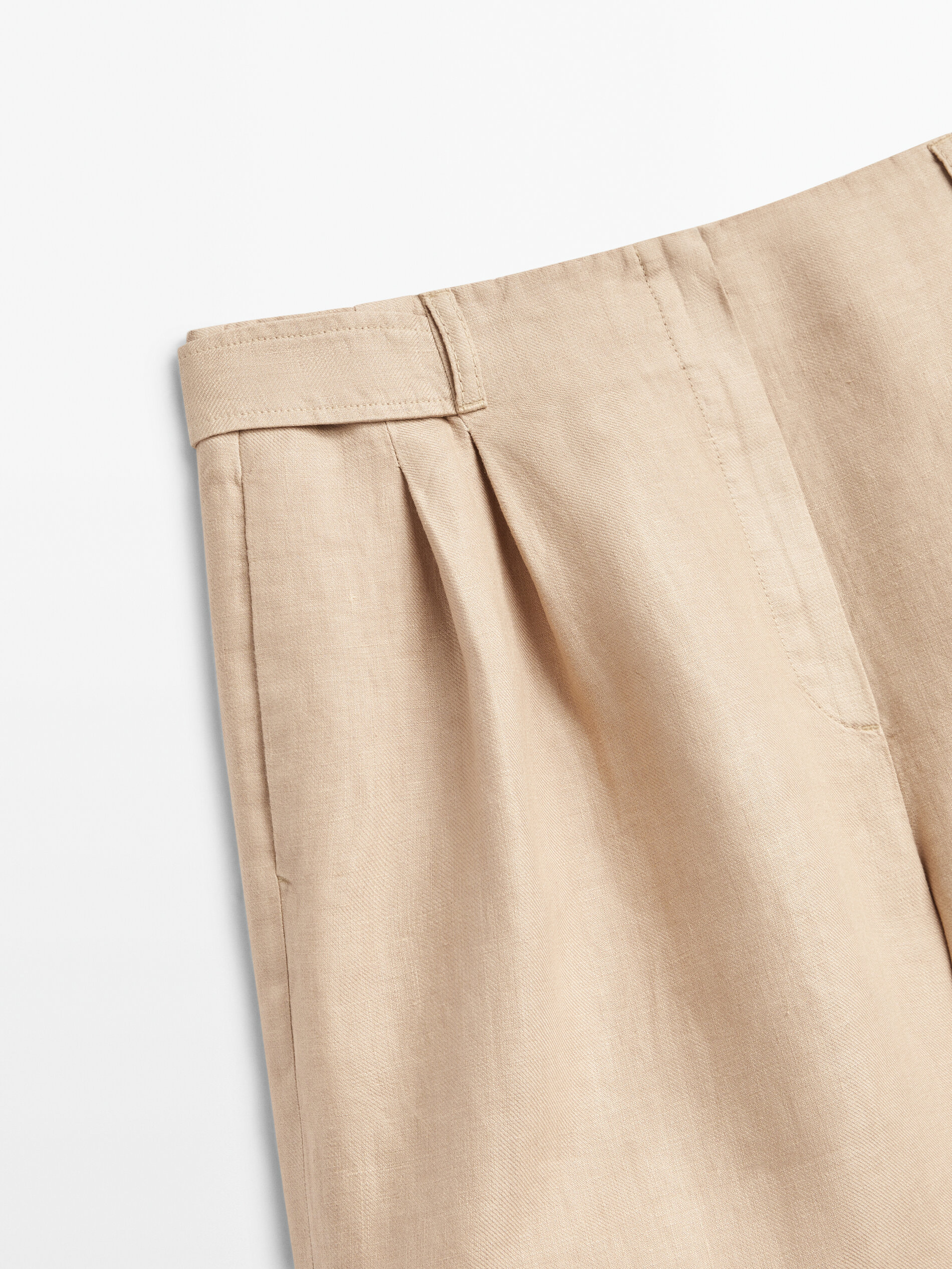 Bermuda 100% lino - TOSTADO