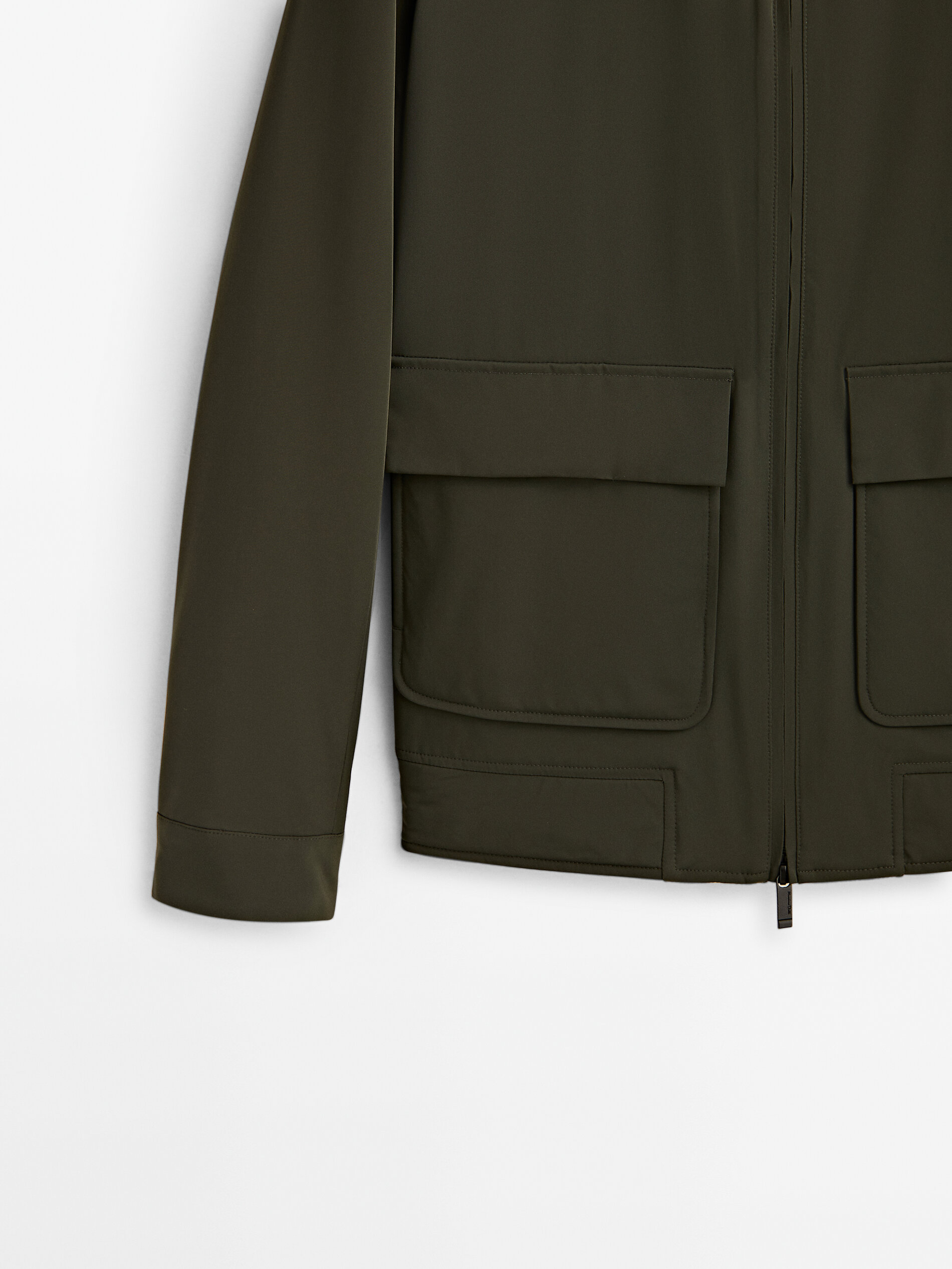 Chaqueta bomber bi-stretch - KAKI