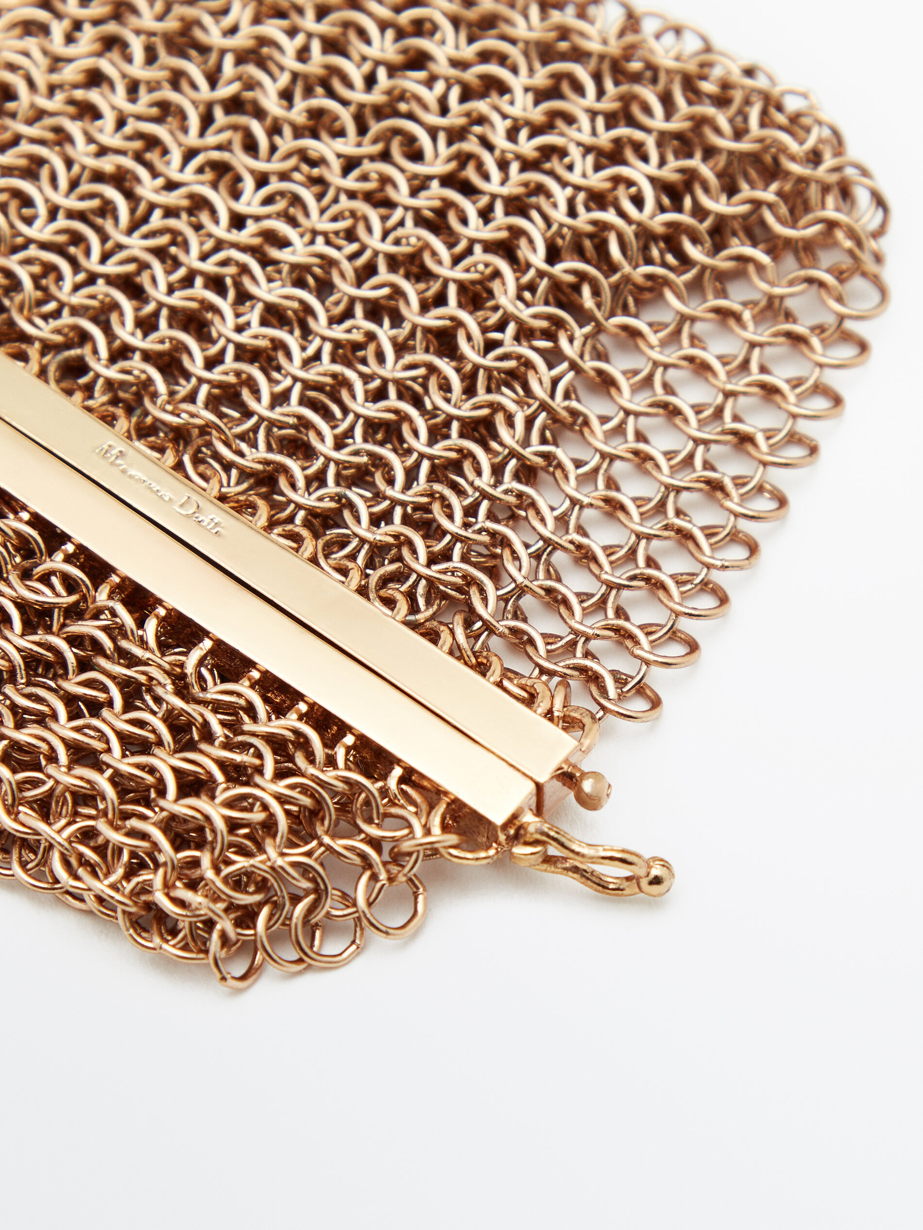 Pulsera malla baño oro - DORADO