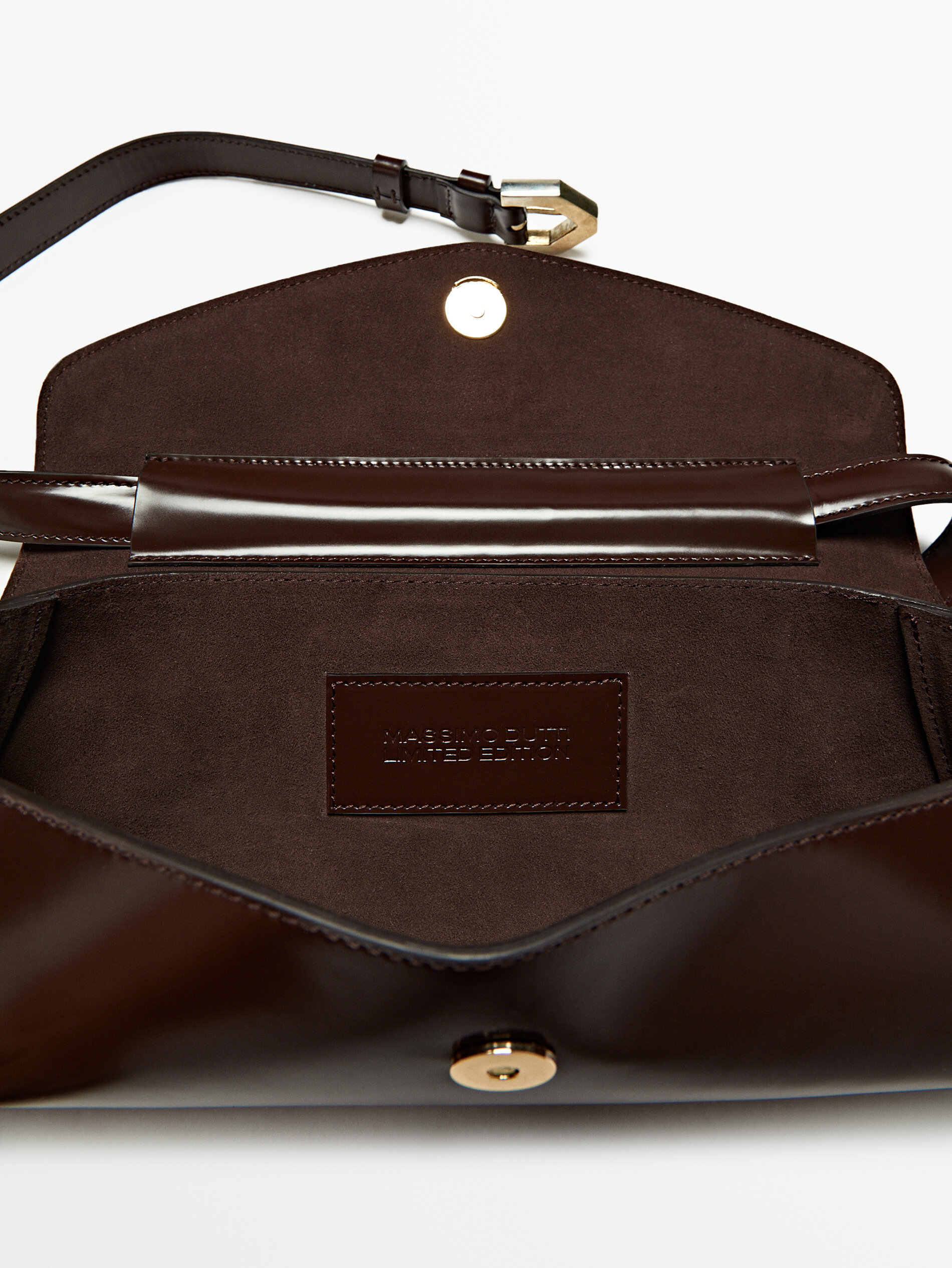 Bolso piel correa extraíble Limited Edition - MARRÓN