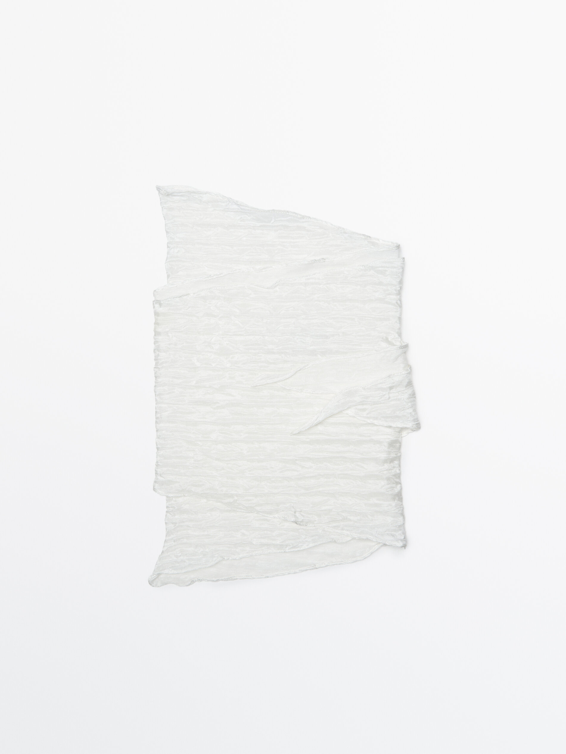 Fular seda rombo - BLANCO