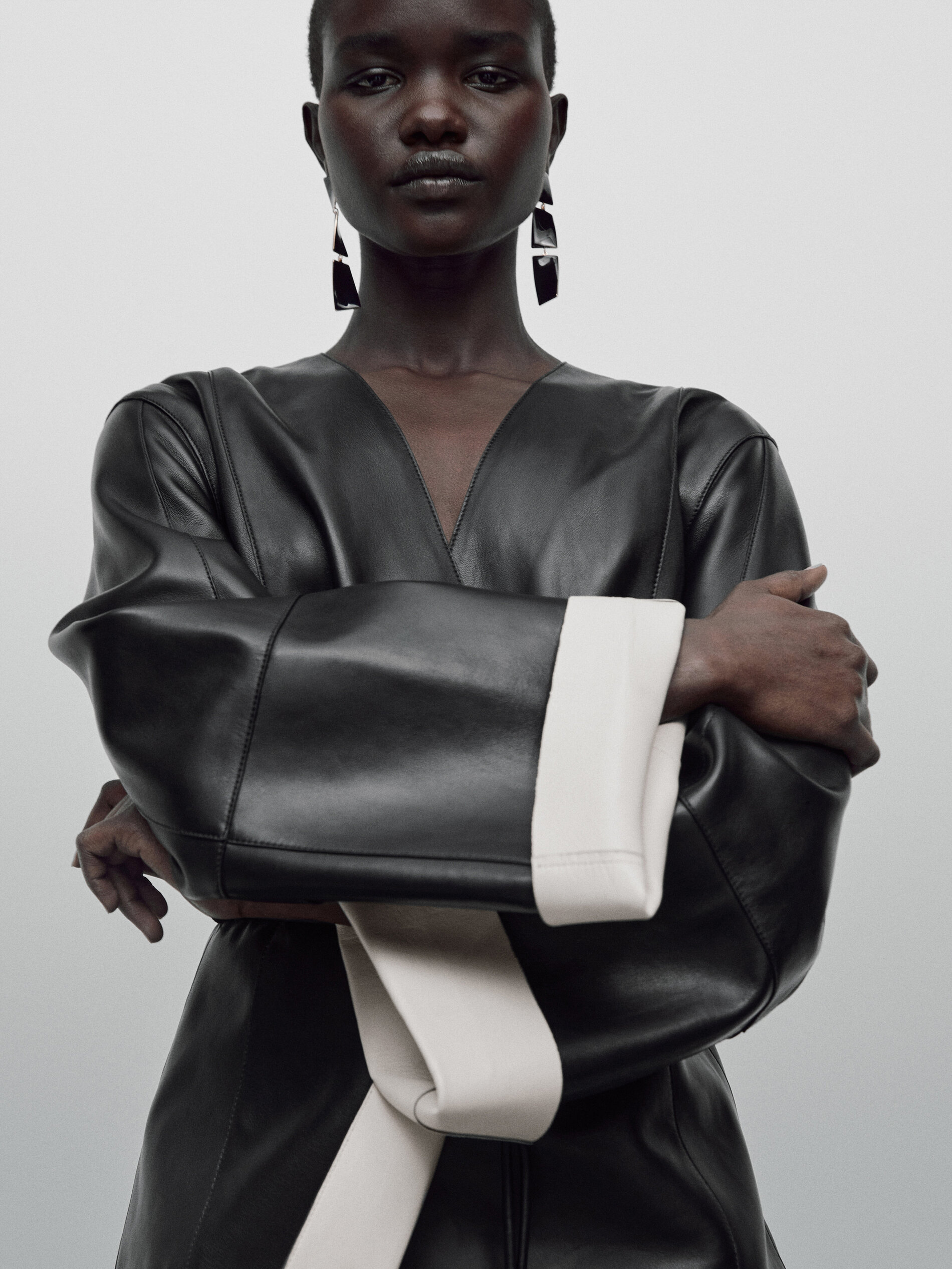 Chaqueta piel napa cordón Limited edition - NEGRO