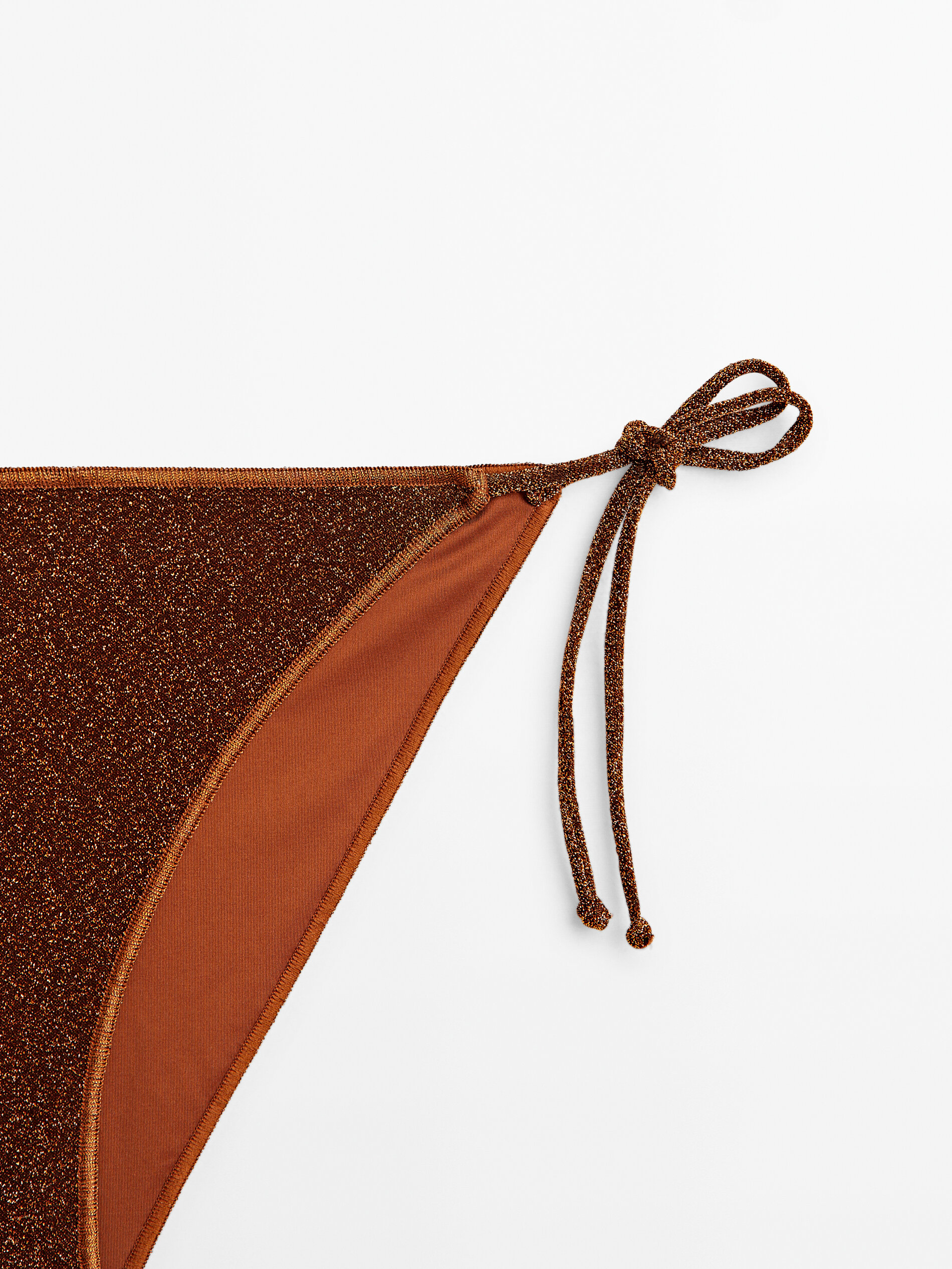 Braguita bikini brillo - COBRE