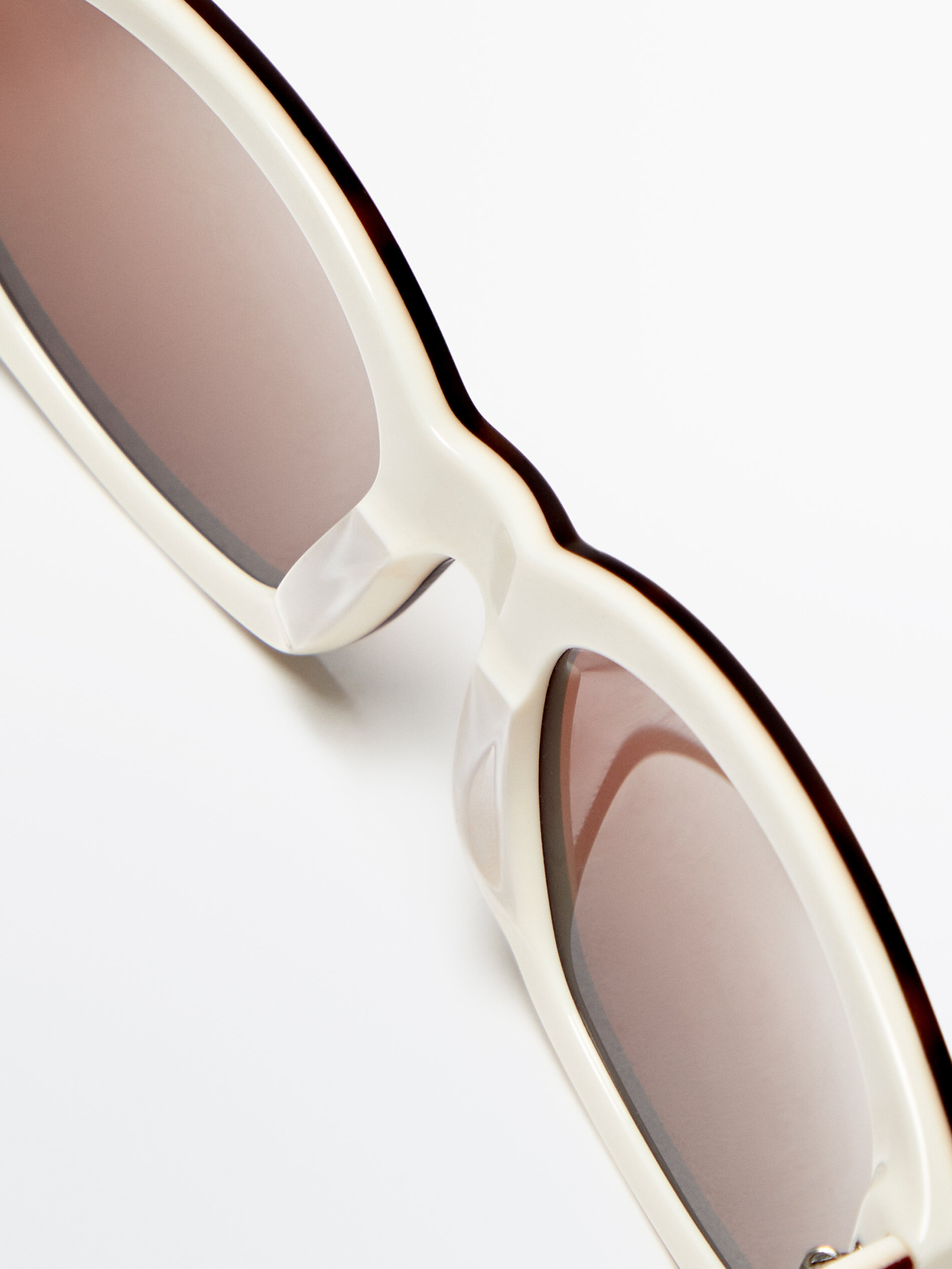 Gafas de sol efecto carey contraste - MARRÓN