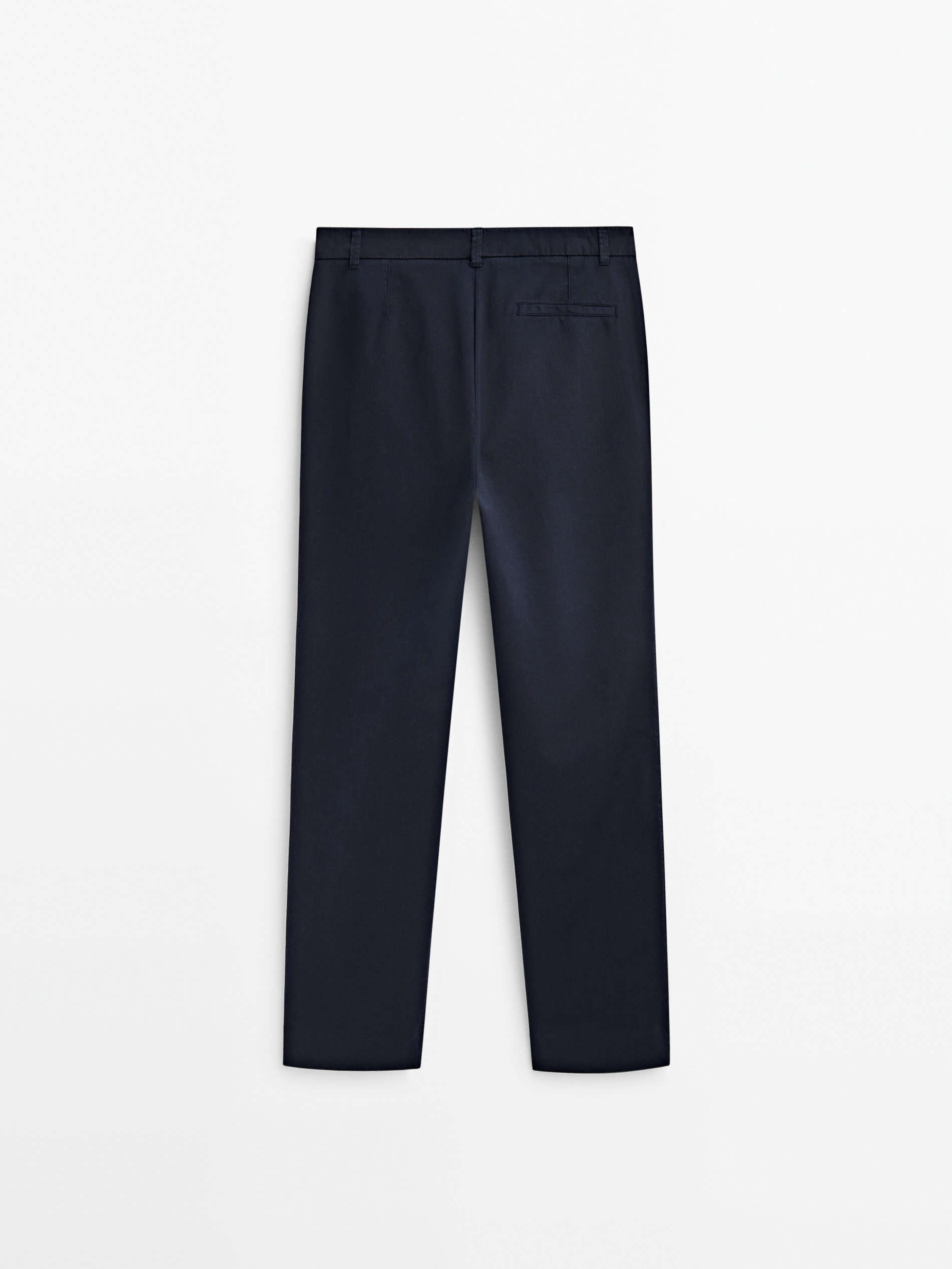 Pantalón chino mezcla algodón slim fit - AZUL MARINO