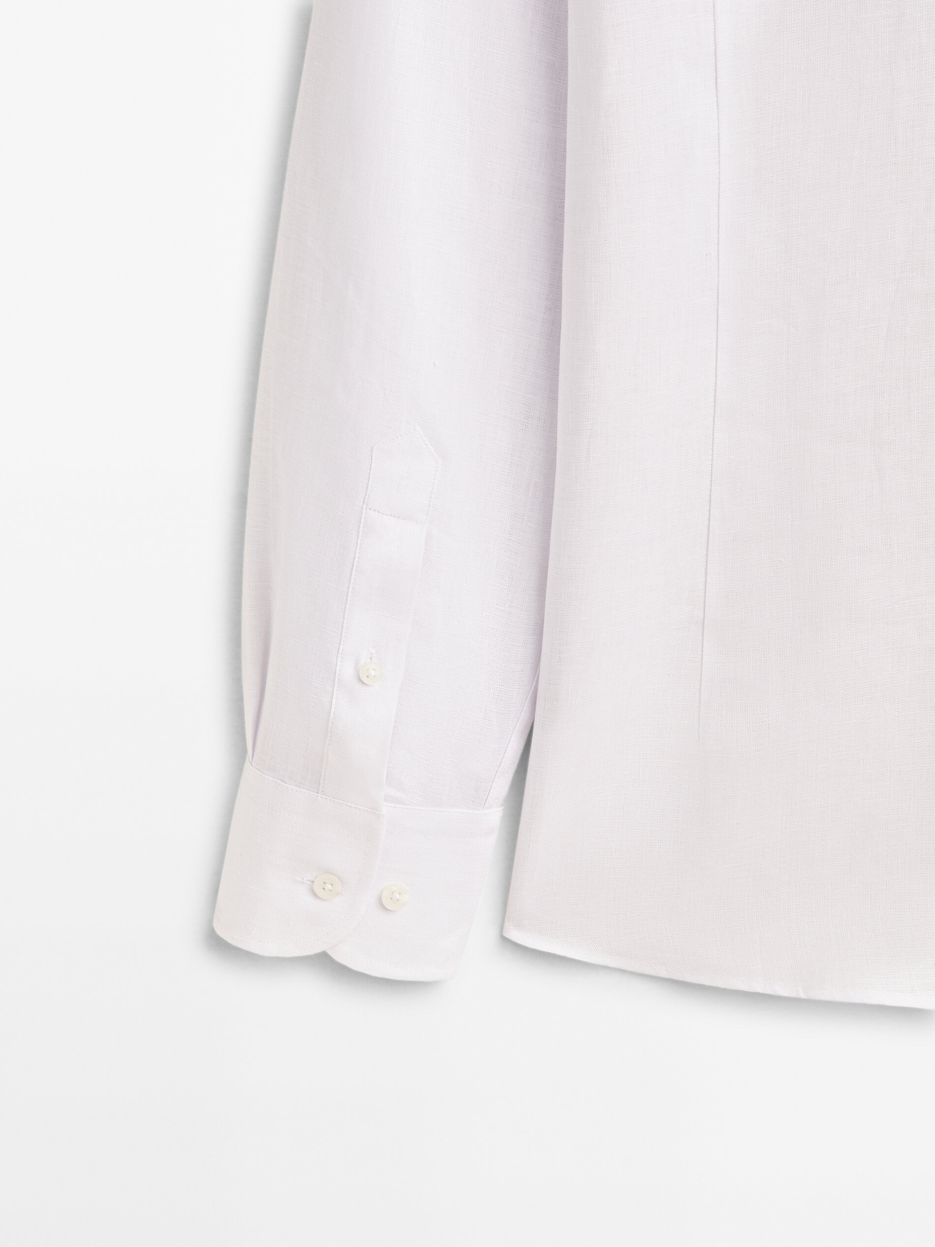 Camisa 100% lino slim fit - BLANCO