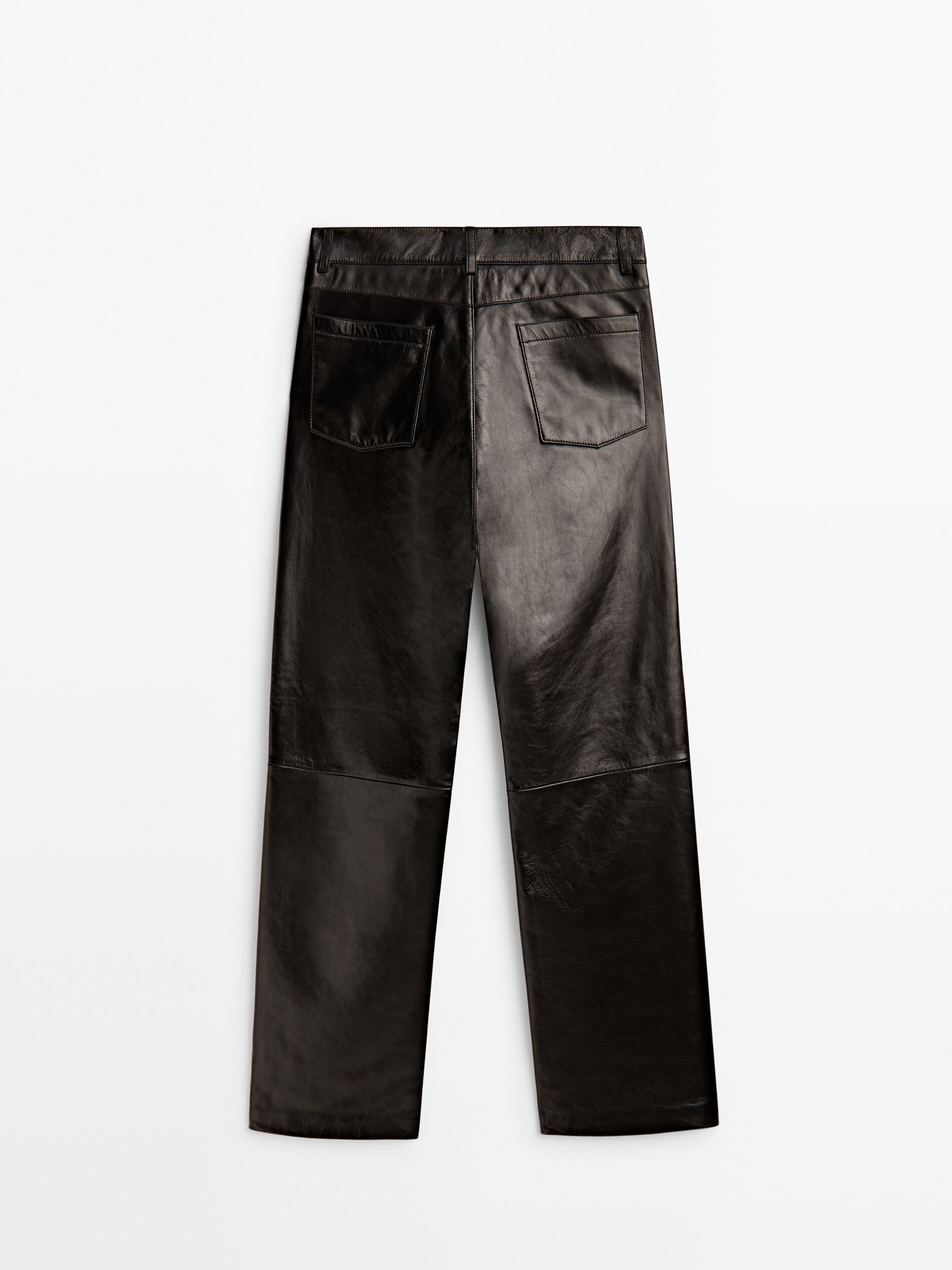 Pantalón negro piel napa - NEGRO