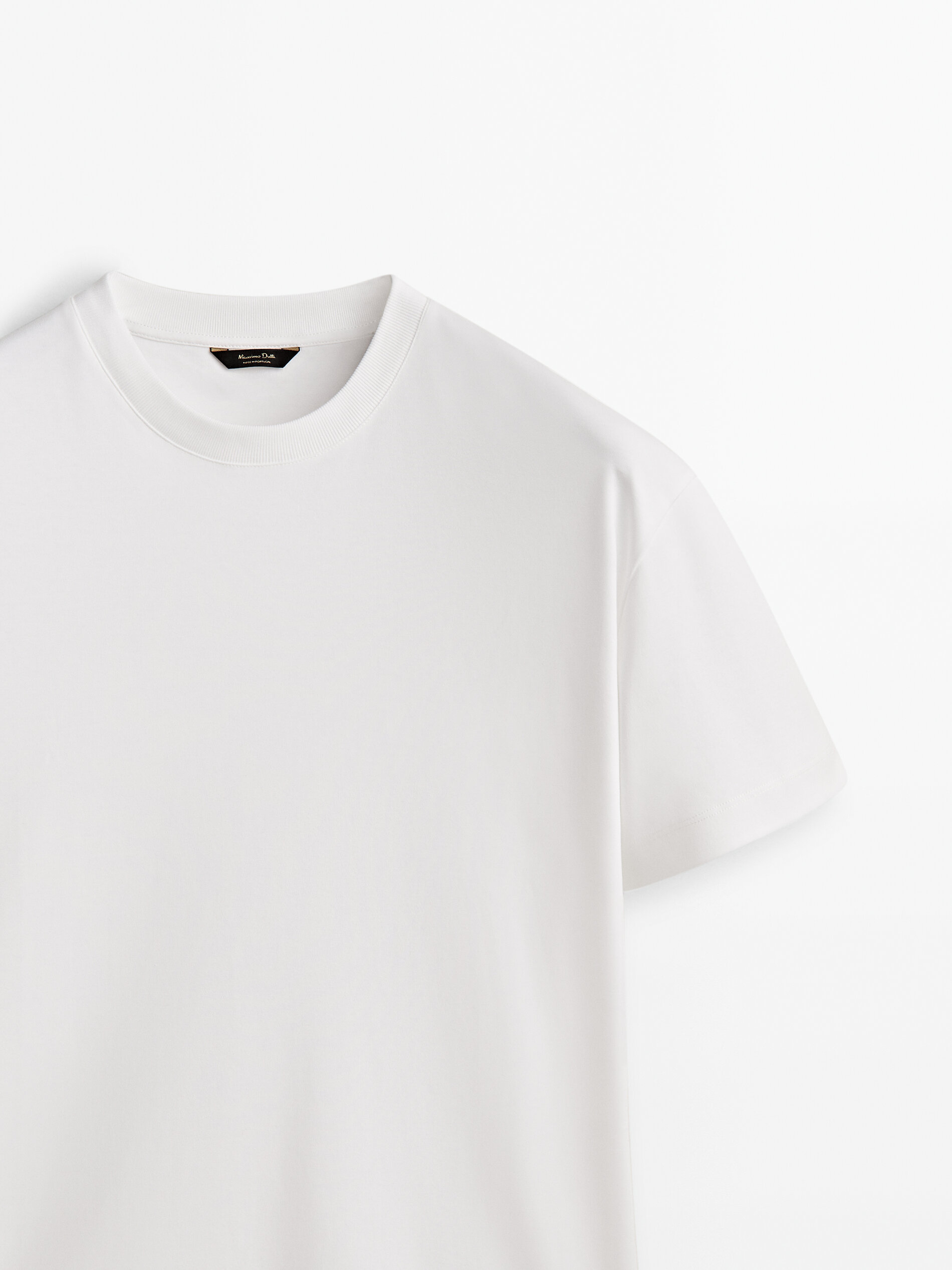 Camiseta manga corta 100% algodón - BLANCO