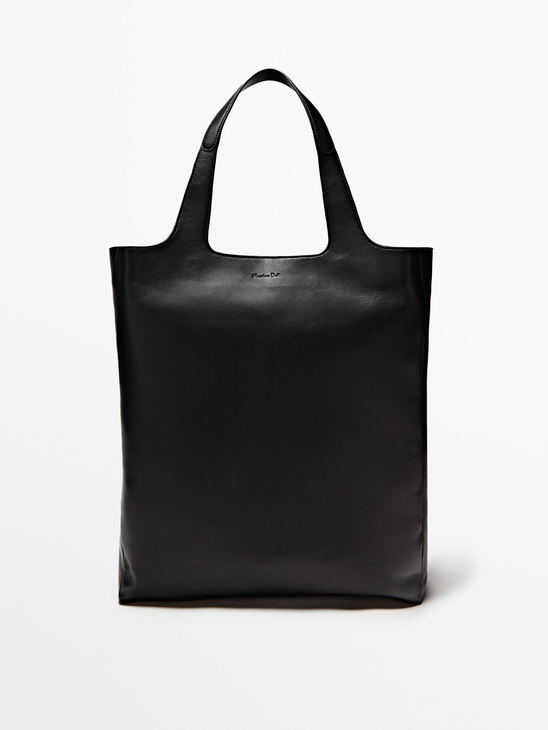Bolso tote piel negro - NEGRO