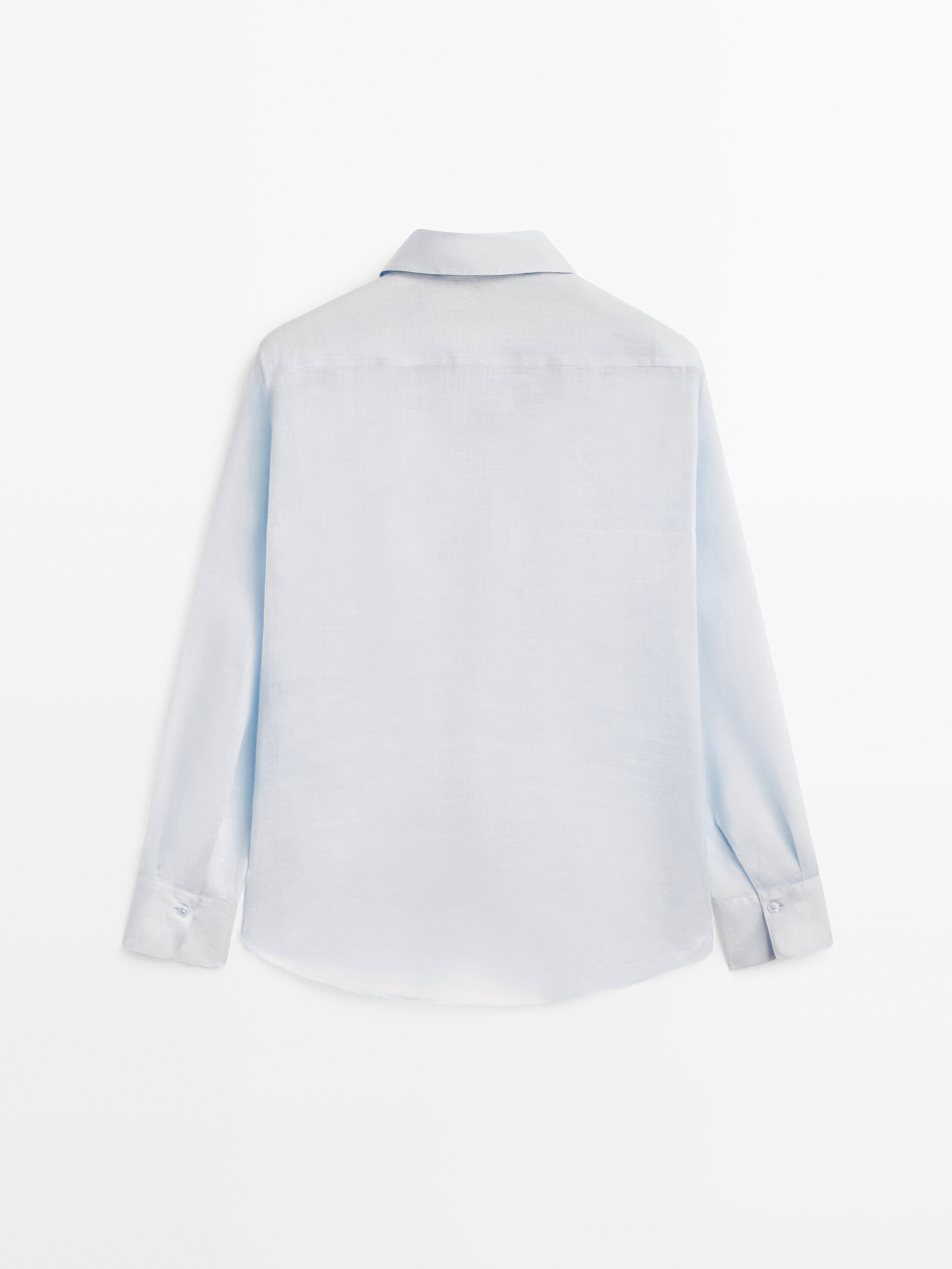 Camisa 100% ramio - CELESTE