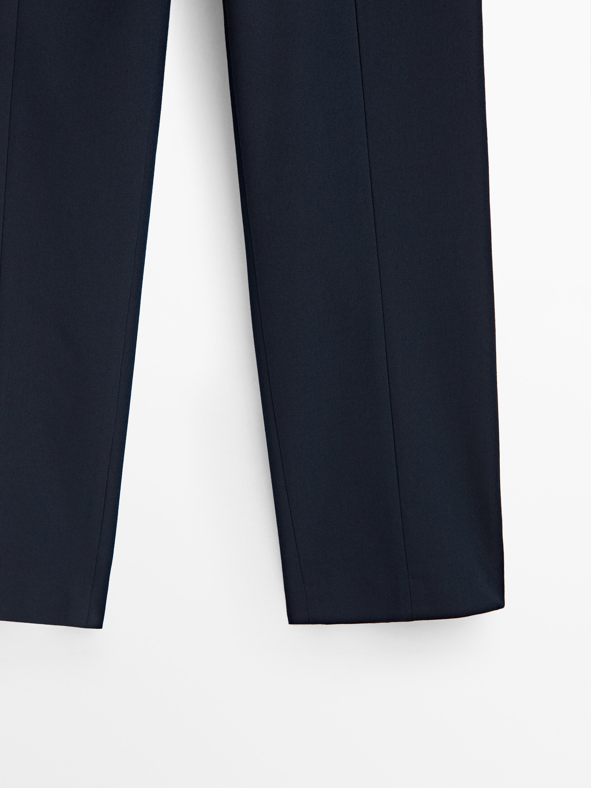 Pantalón slim costura central - AZUL MARINO